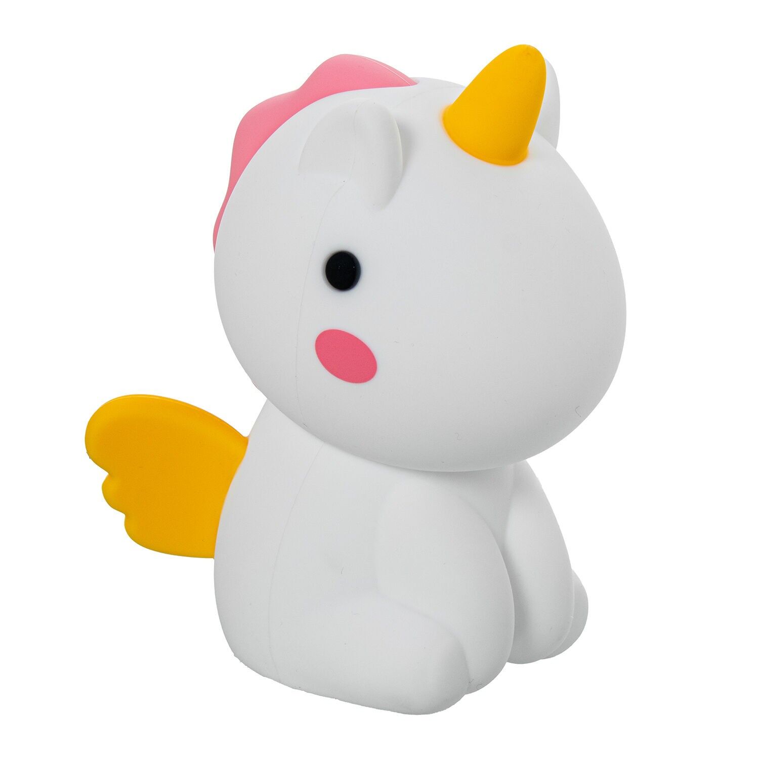 Einhorn-LED-Nachtlicht, USB-betrieben, 8 x 11 x 14 cm, Silikon und ABS ST61432