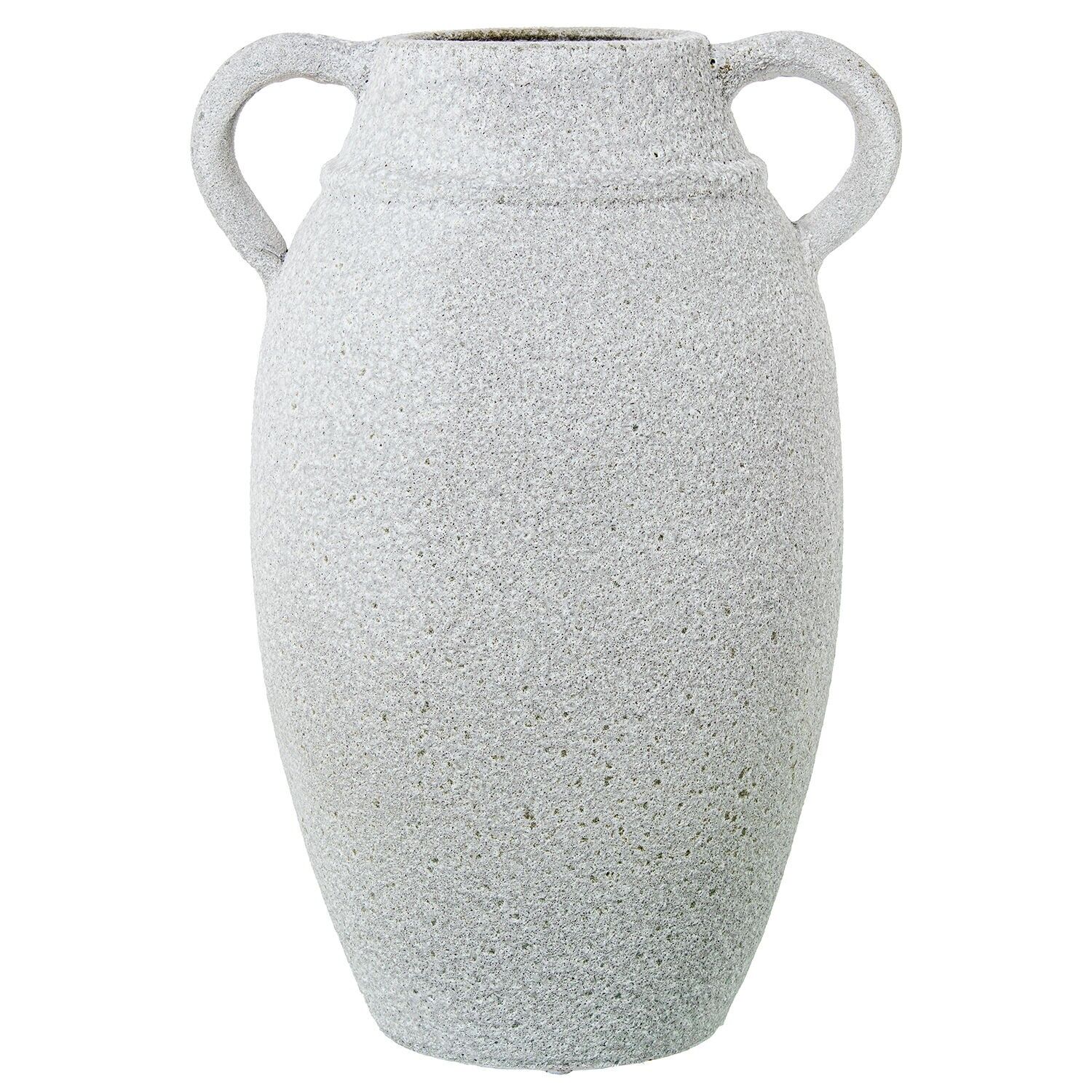 Keramikvase mit Henkeln, 40 cm, sandweiß, 27 x 40 cm ST61435