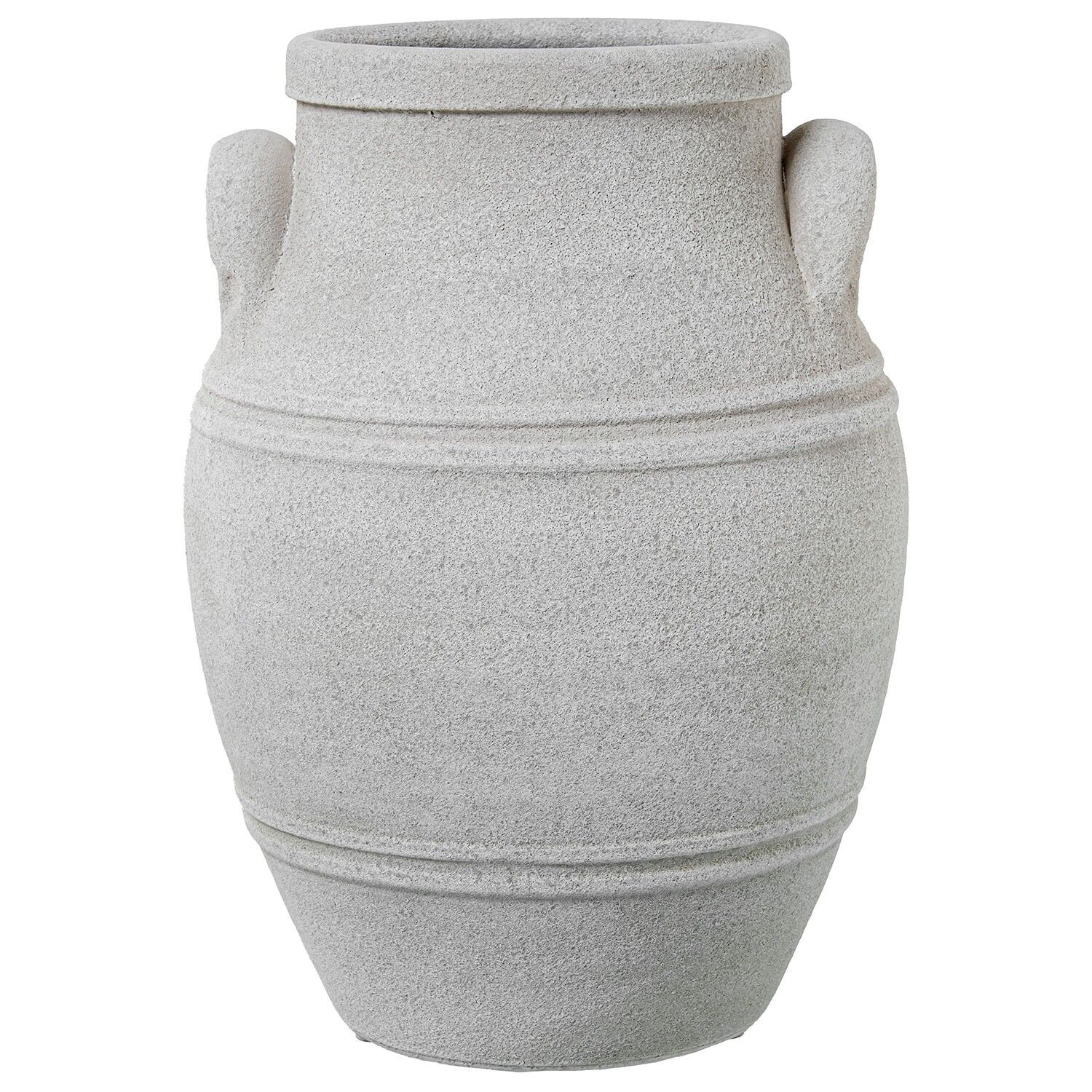 Keramikvase mit Henkeln, 40 cm, sandgrau, 27 x 40 cm ST61437