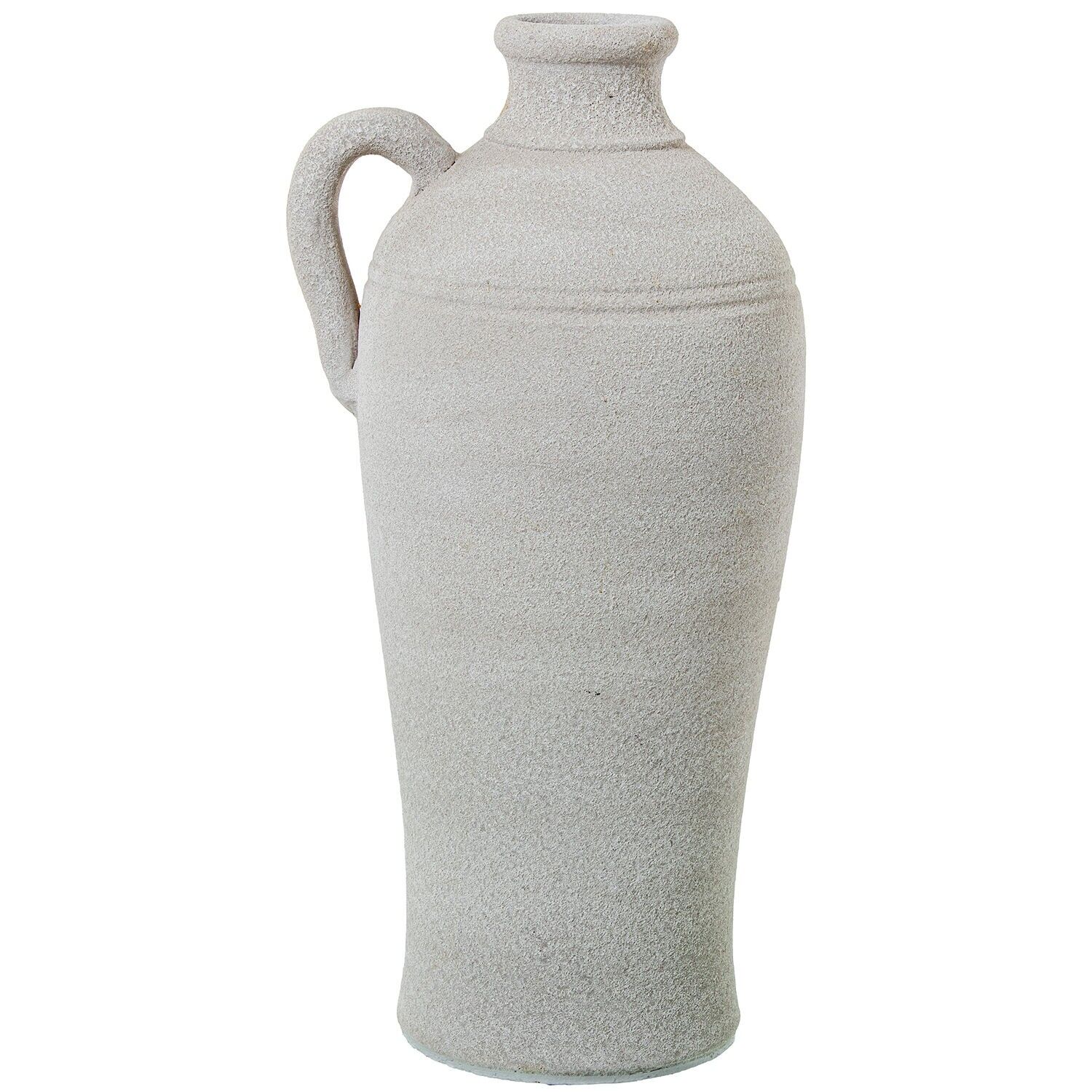 Keramikvase mit Henkel, 50 cm, sandweiß, 26 x 50 cm ST61442