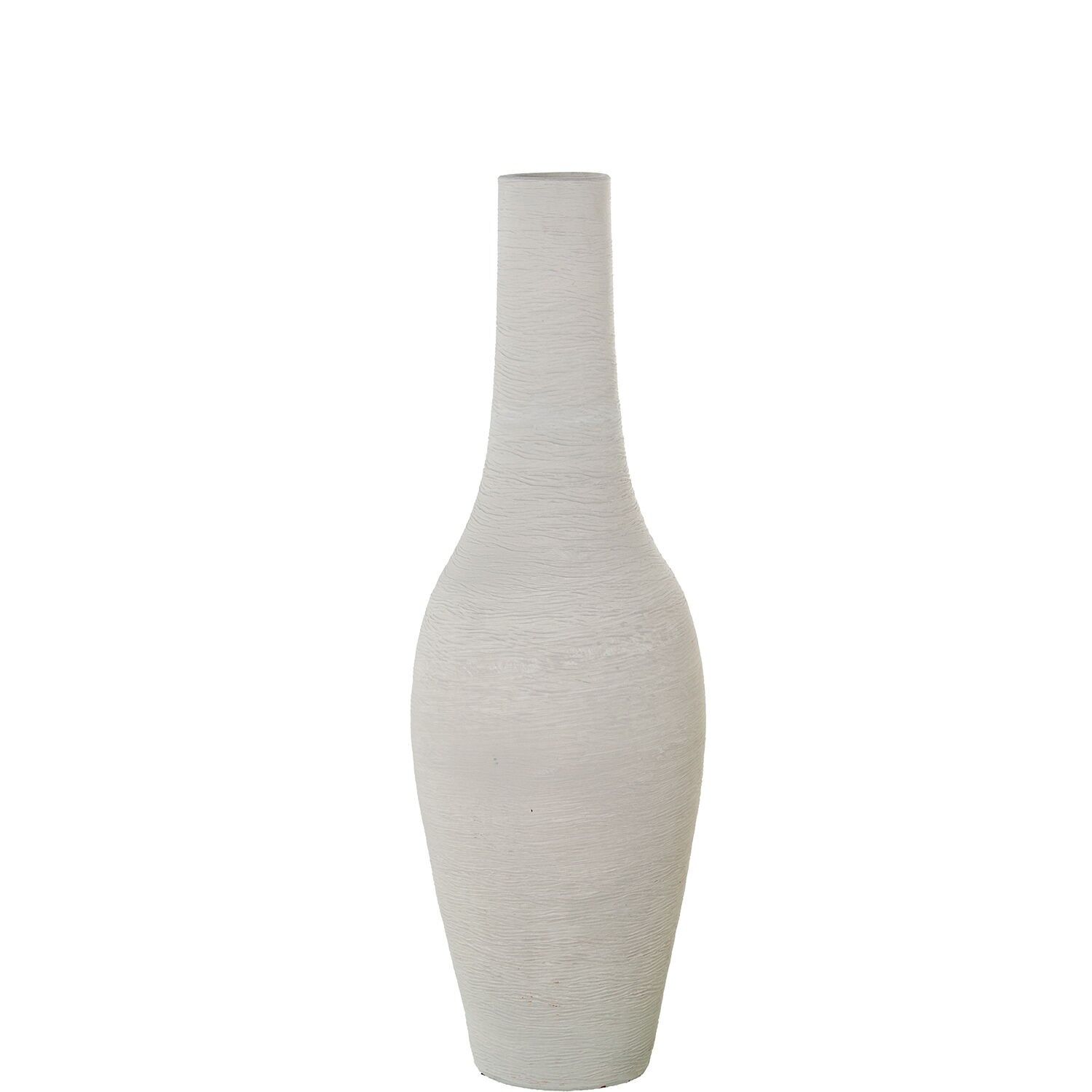 Keramikvase 80 cm, mattweiß, 25 x 80 cm, ST61589