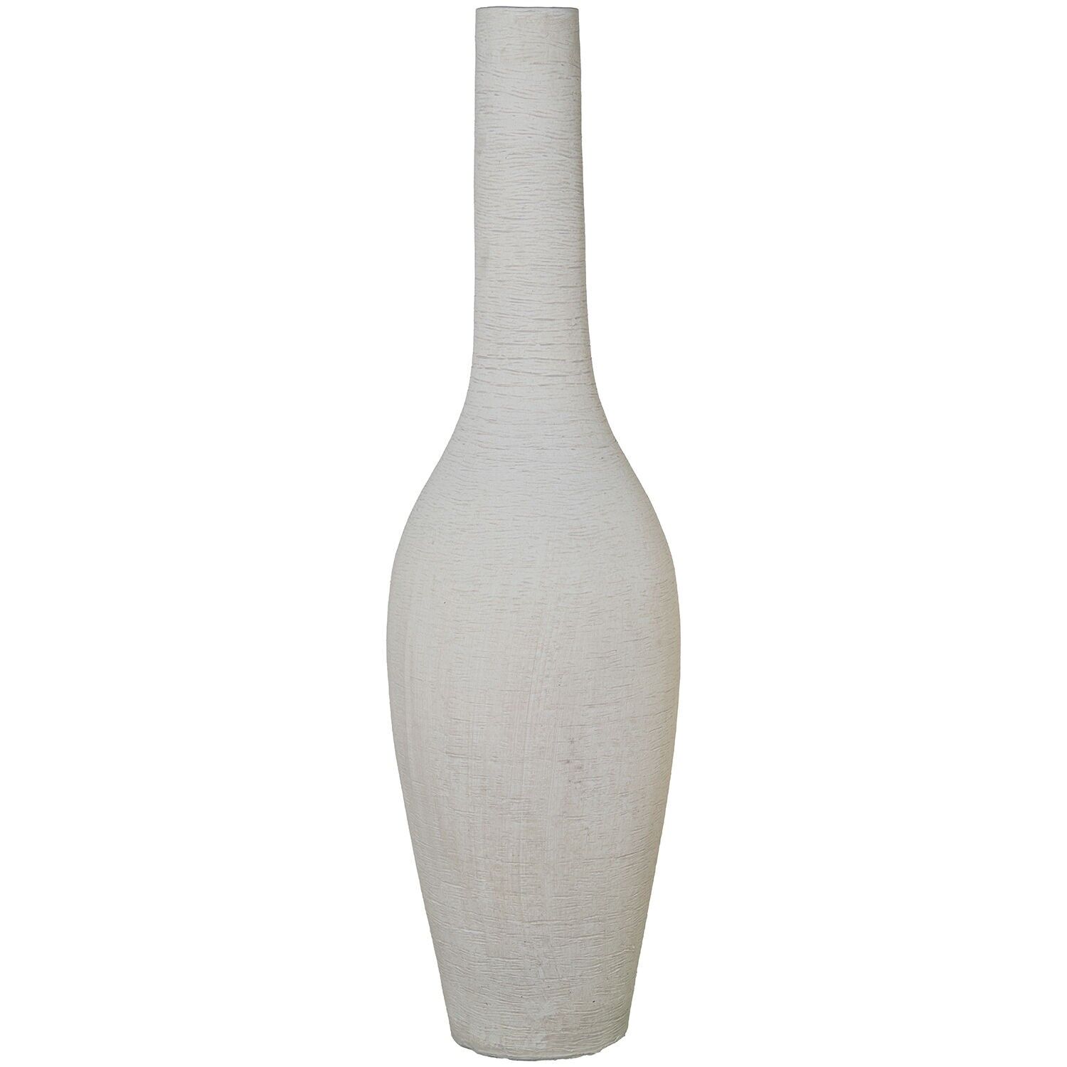 Keramikvase 100 cm, mattweiß, 28 x 100 cm, ST61590