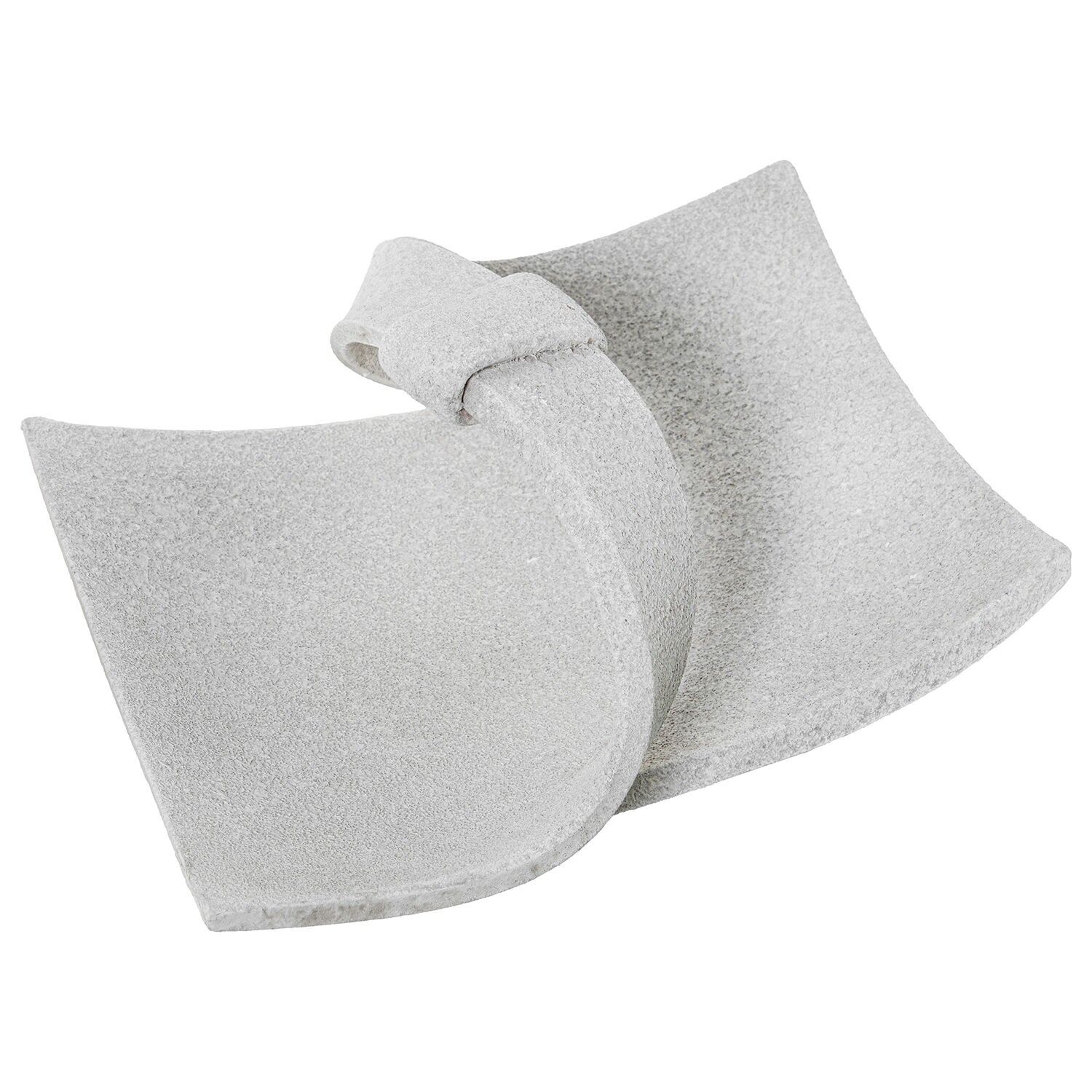 Sandbeige Keramik-Mittelteil mit Griff 31x29x15cm ST61619