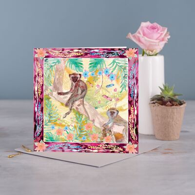 Monkey Greetings Card