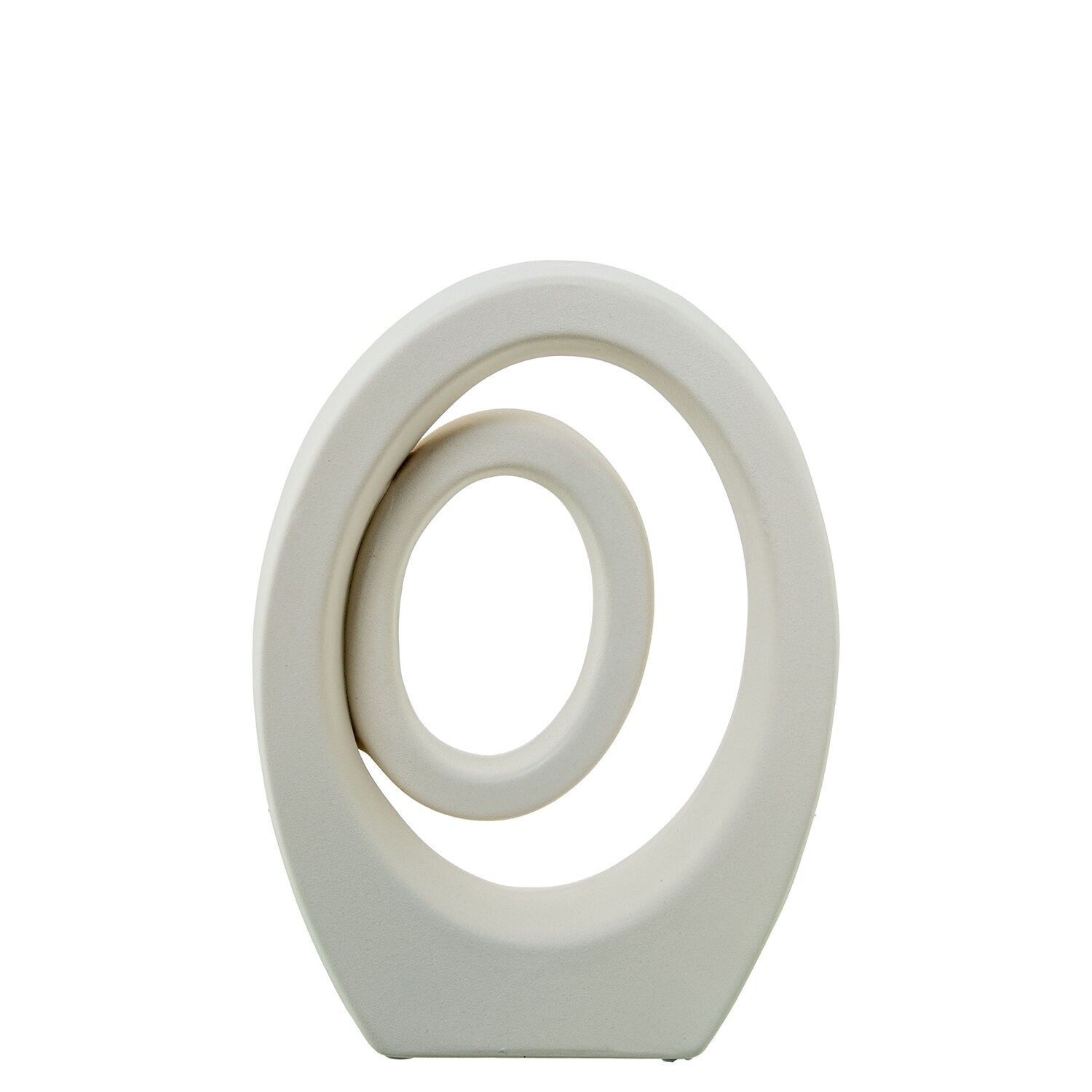 Abstrakte Keramikfigur, 26 cm, cremefarben, 19 x 8 x 26 cm, ST61690