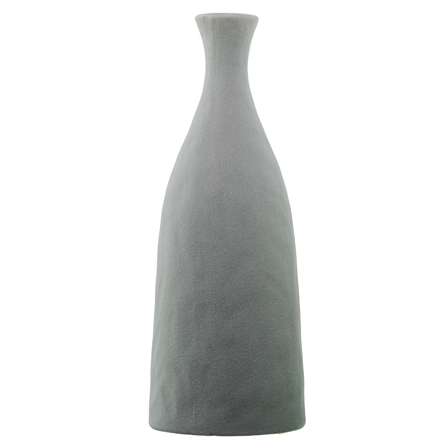 Keramikvase/Flasche, 36 cm, hellgrau, 14 x 36 cm ST61728