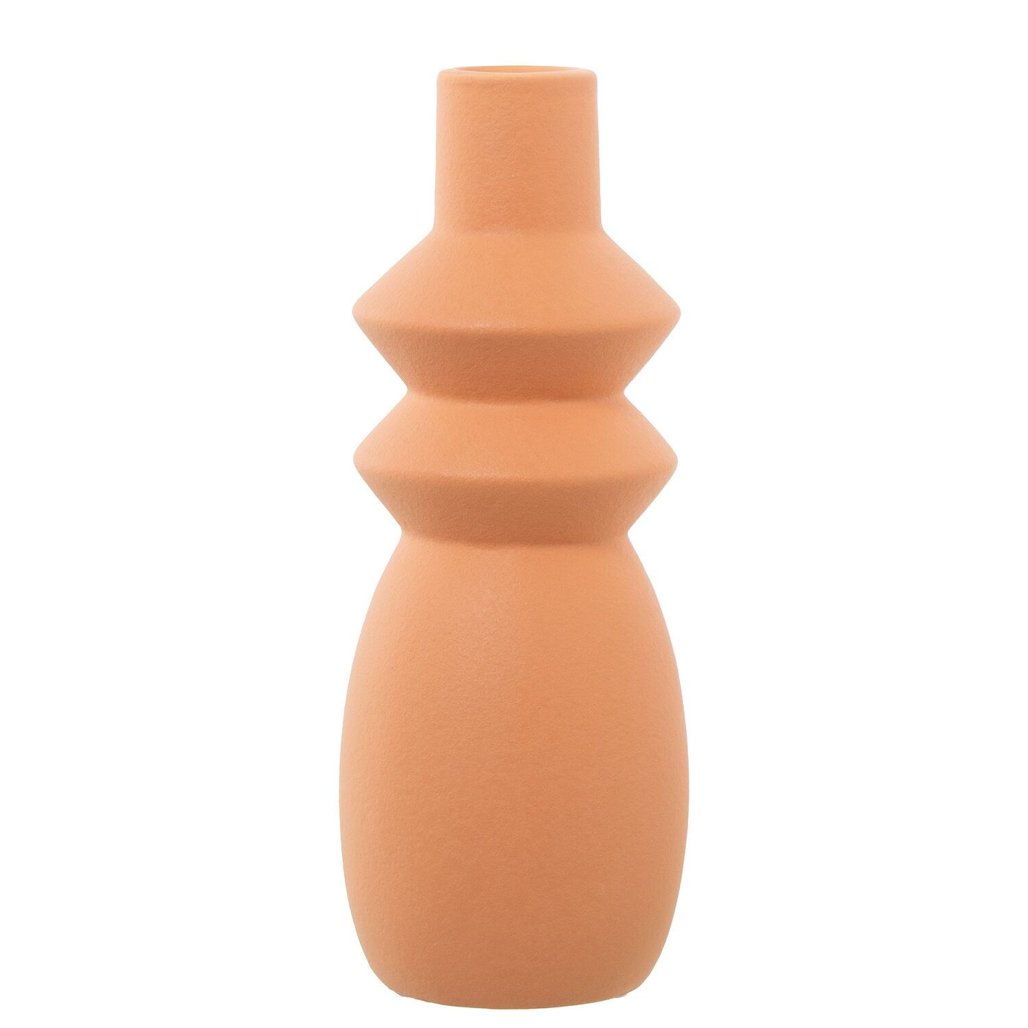 Keramikvase, braune Fliesenfarbe, 10 x 28 cm ST61723