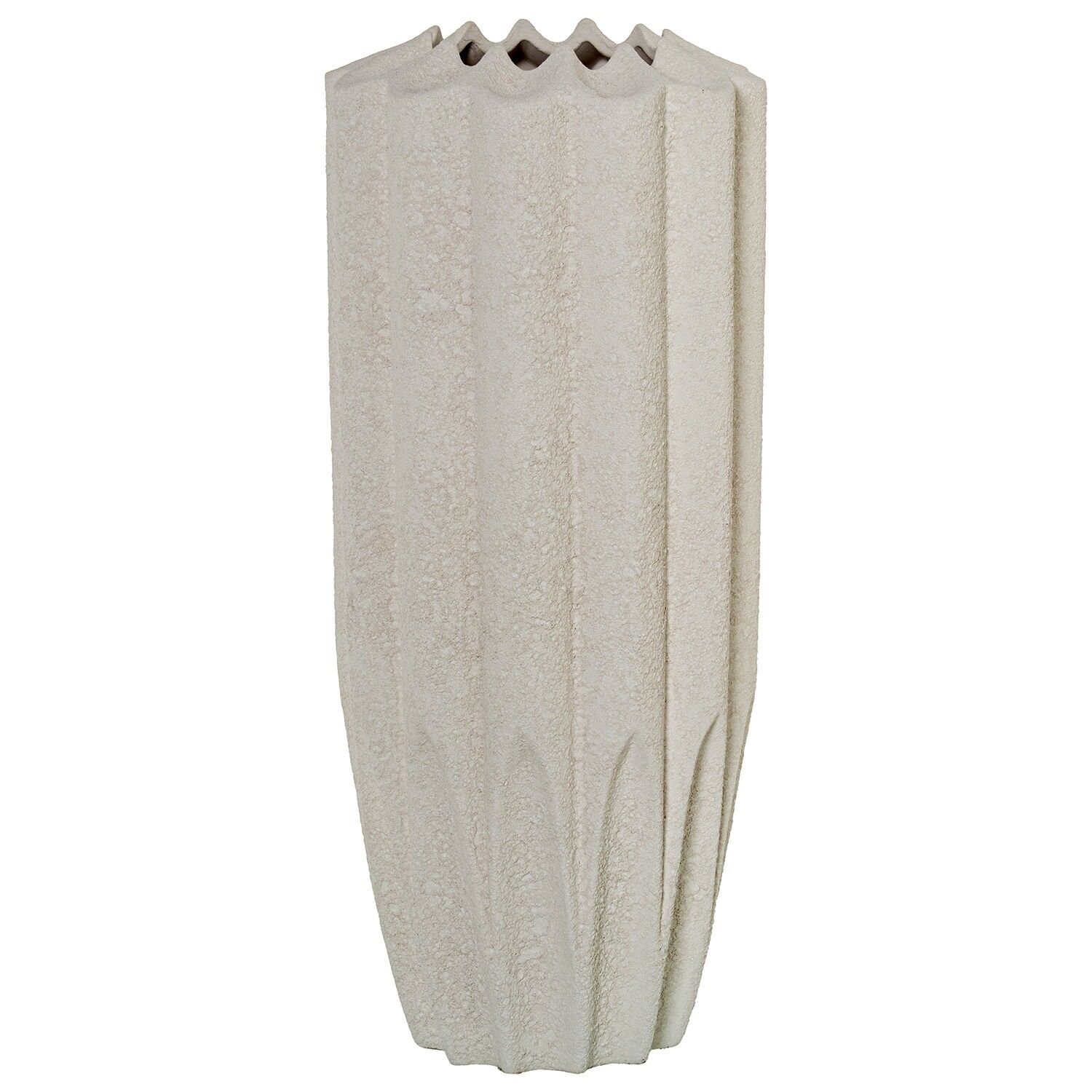 Keramikvase 42 cm beige 18x42 cm ST61765