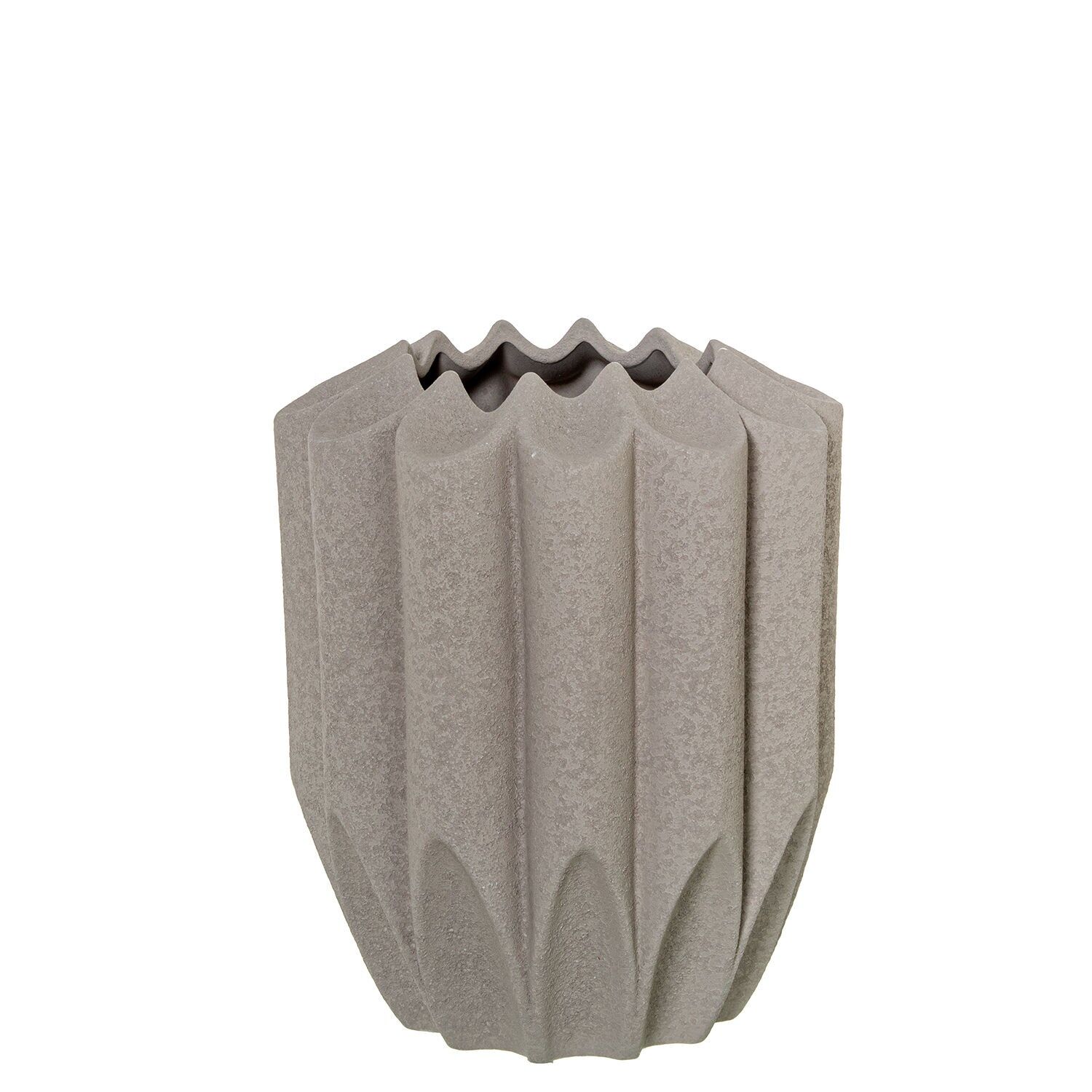 Keramikvase 28 cm, hellbraun, 22 x 28 cm, ST61766