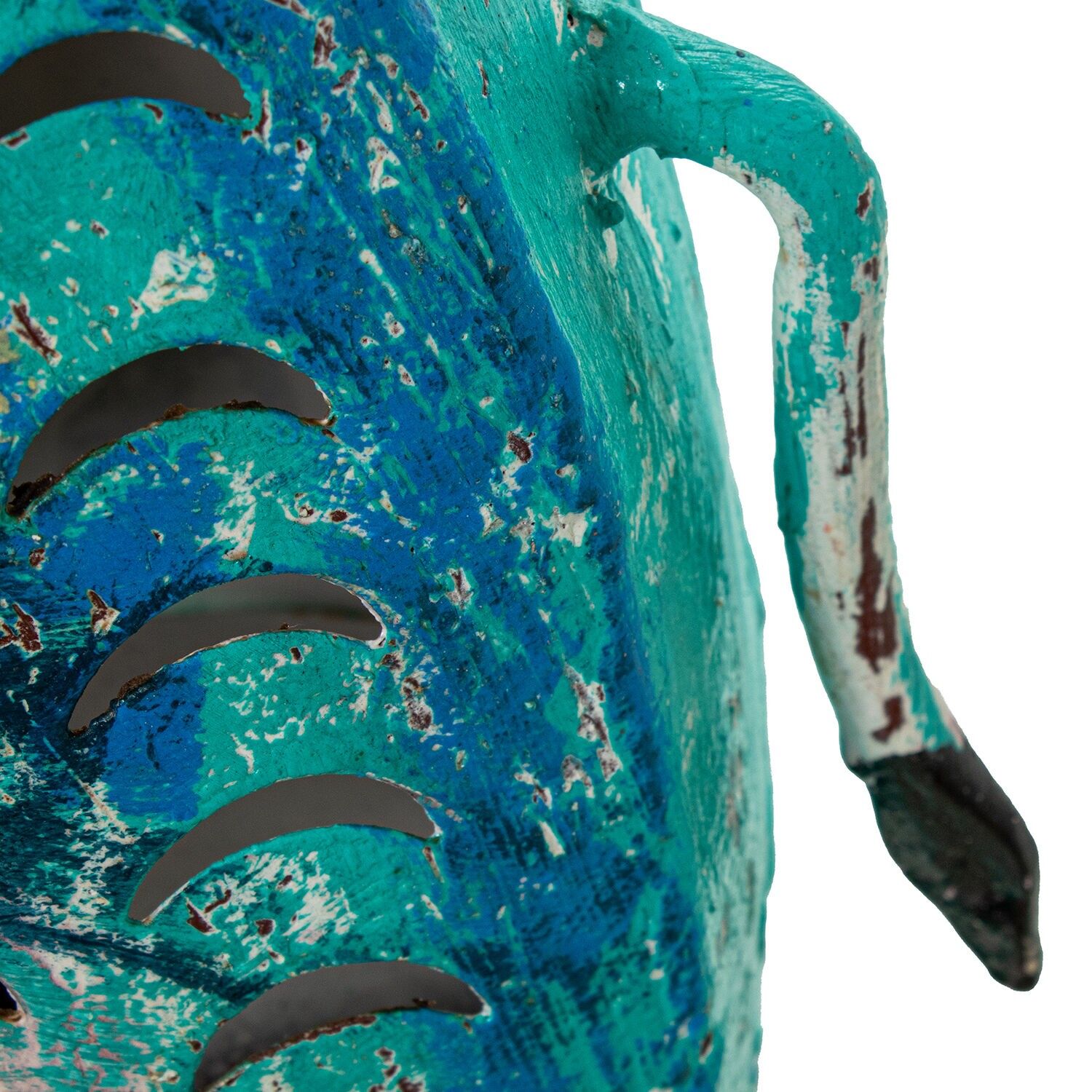 Buy wholesale Elephant iron figure 42cm blue 32x12x42 cm ST61874