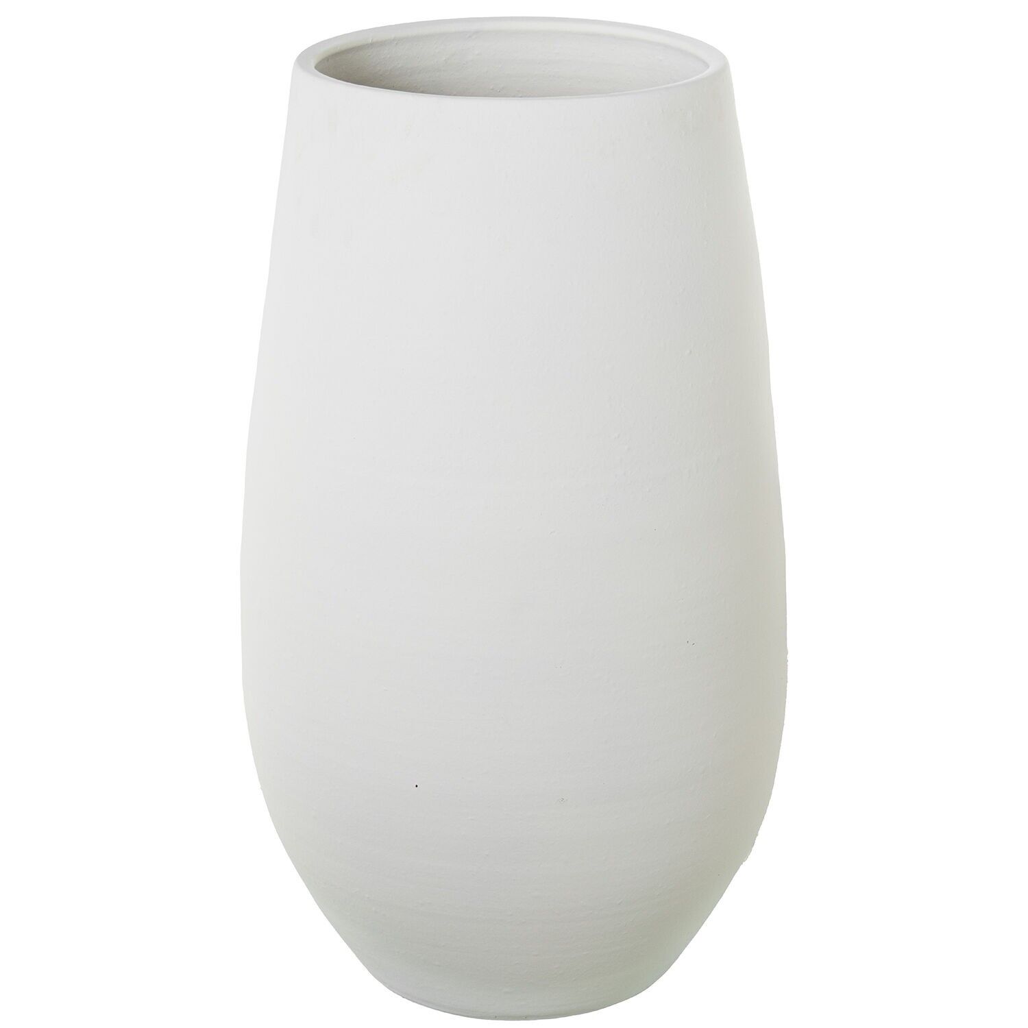 Keramikvase 70 cm, mattweiß, 30 x 70 cm, ST61887