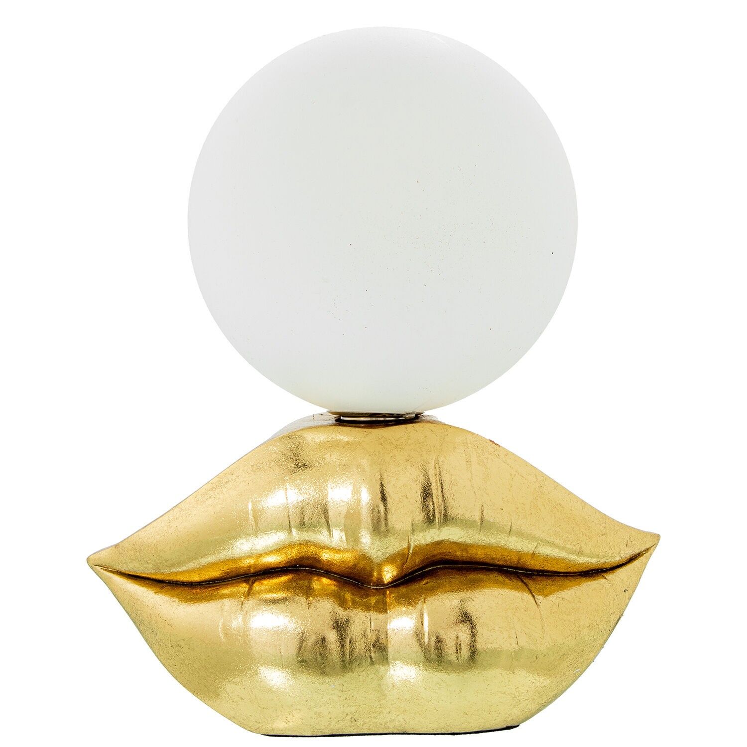 Tischleuchte aus goldfarbenem Kunstharz, inklusive 1 G9-LED, 19 x 13 x 23 cm, ST61933