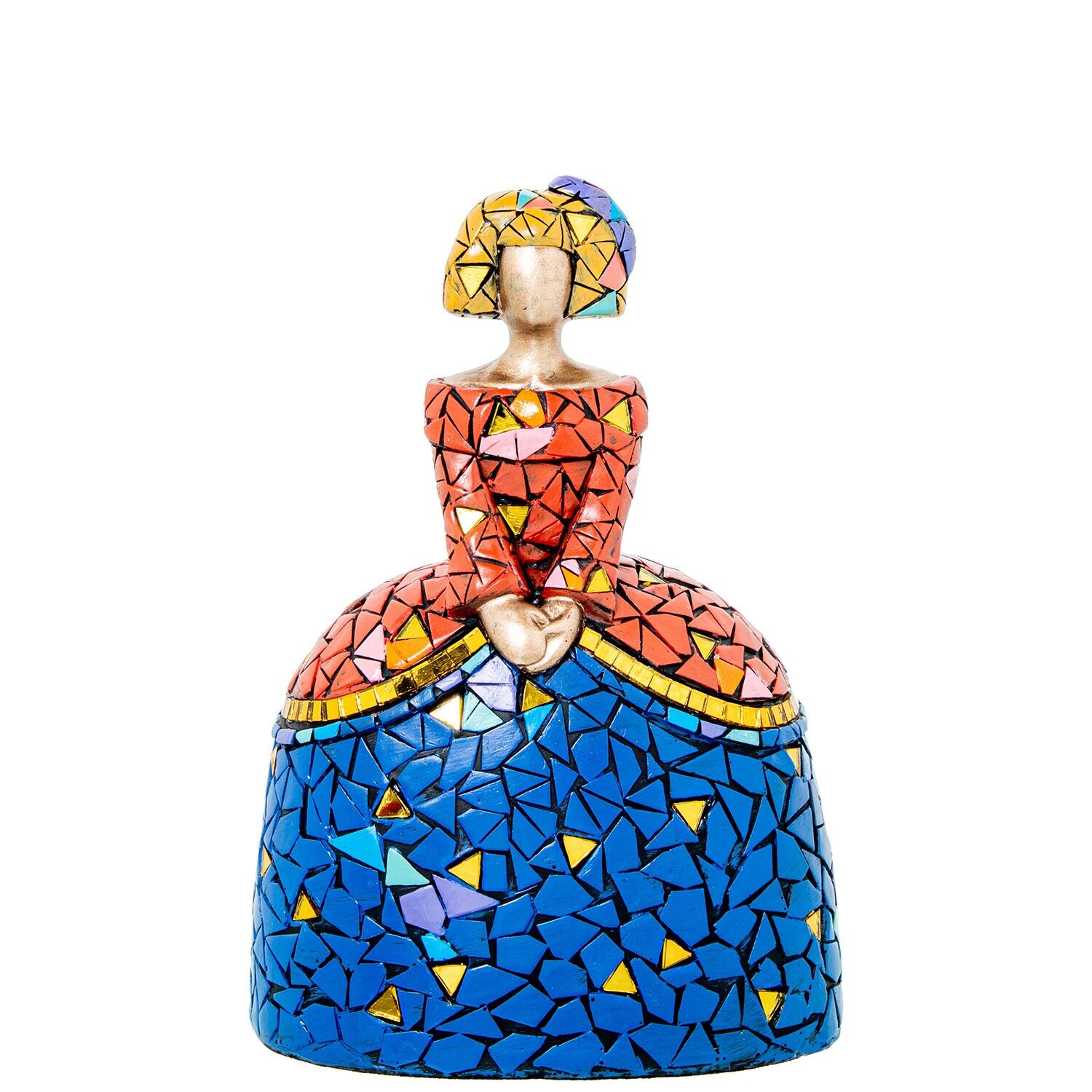 Menina-Figur, 18 cm, Harzmosaik, Farben, 13 x 9 x 18 cm, ST61954