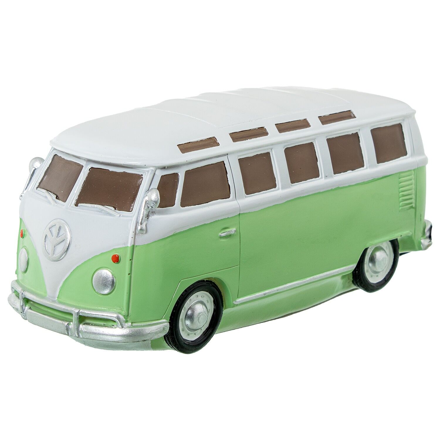 Van LED-Tischleuchte, grün, weißes Polyresin, 24x10x11cm, nicht austauschbare LED, ST62487