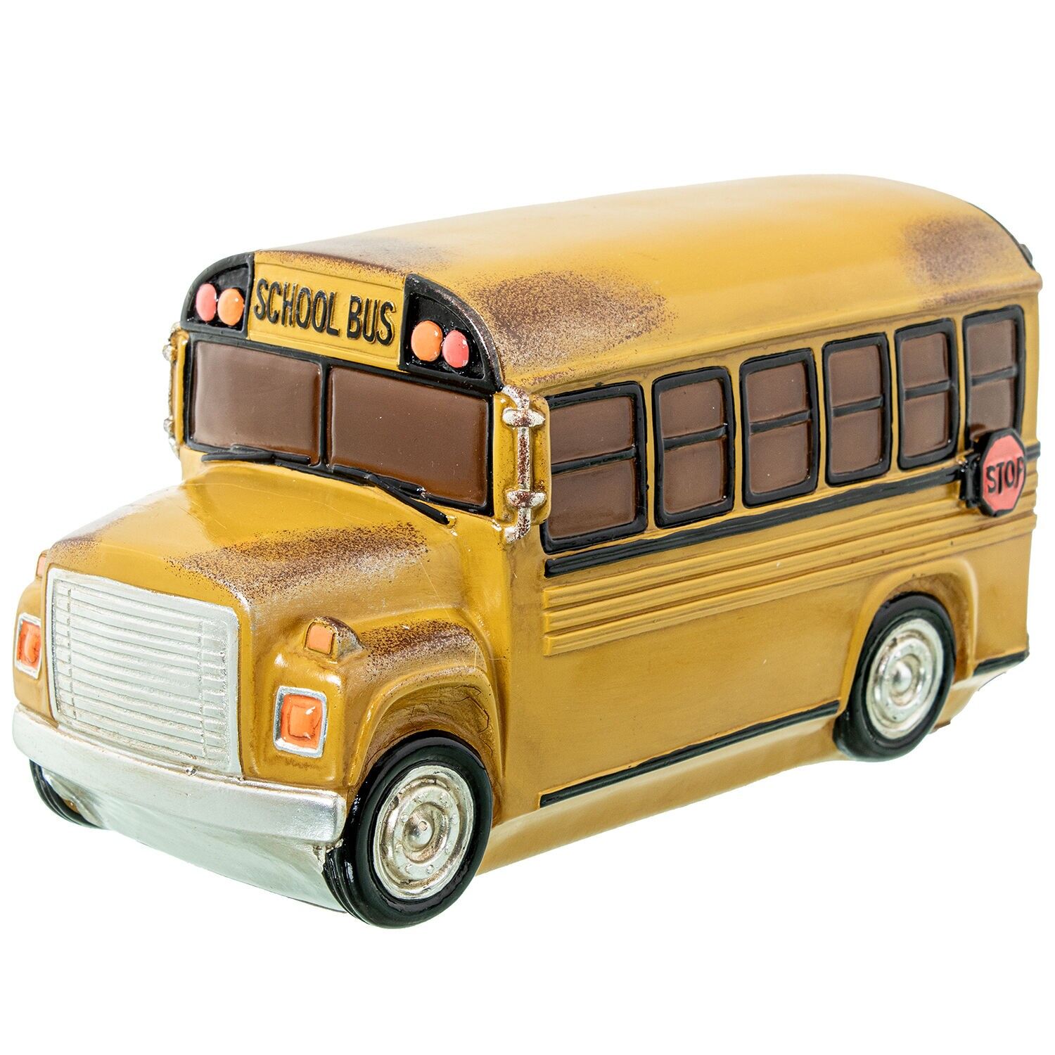 LED-Tischleuchte, Bus, gelb, Polyresin, 25 x 8 x 15 cm, nicht austauschbare LED, ST62486