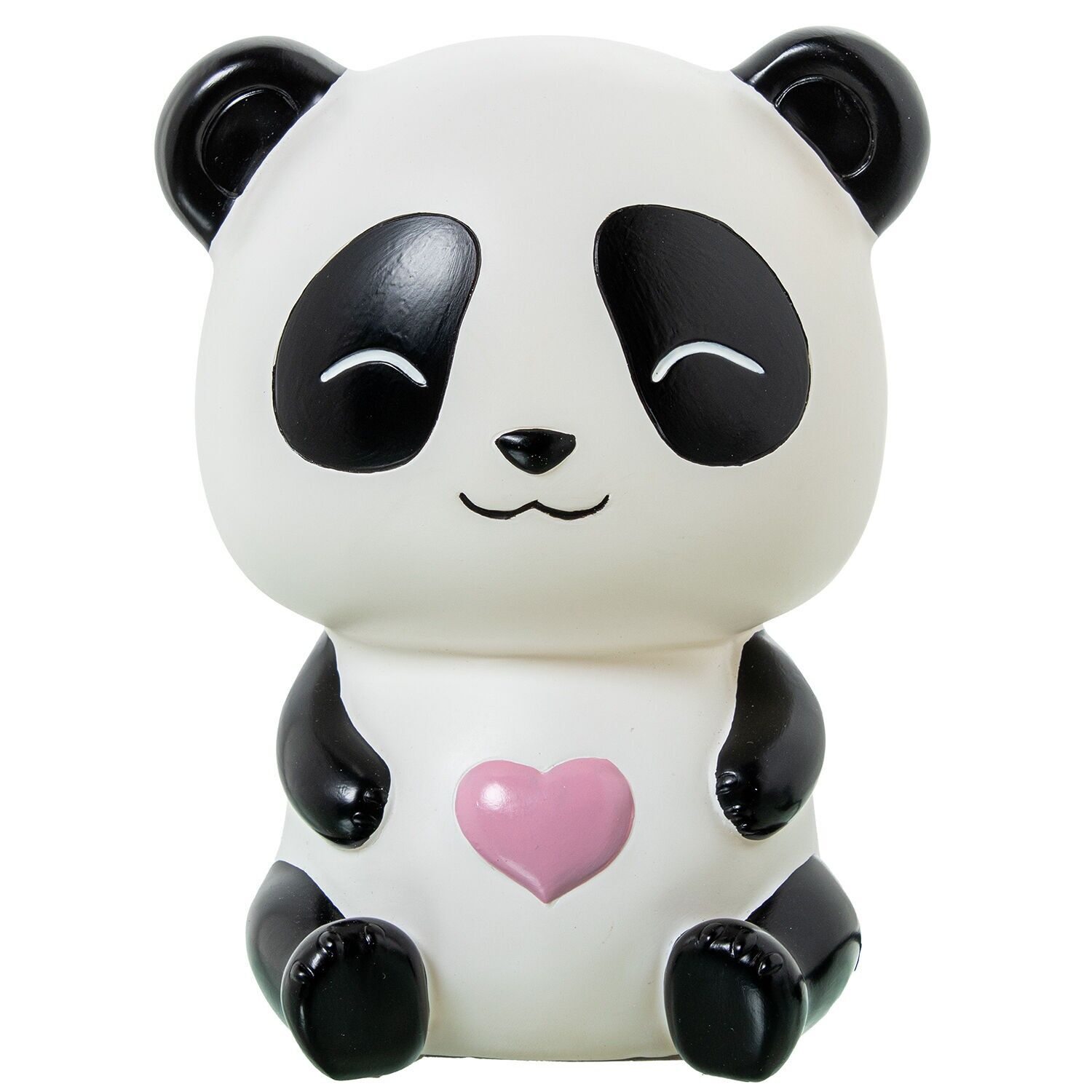 Tischleuchte in Pandaform aus Polyresin mit LED-Beleuchtung, 14 x 13 x 18 cm, nicht austauschbare LED, ST62492