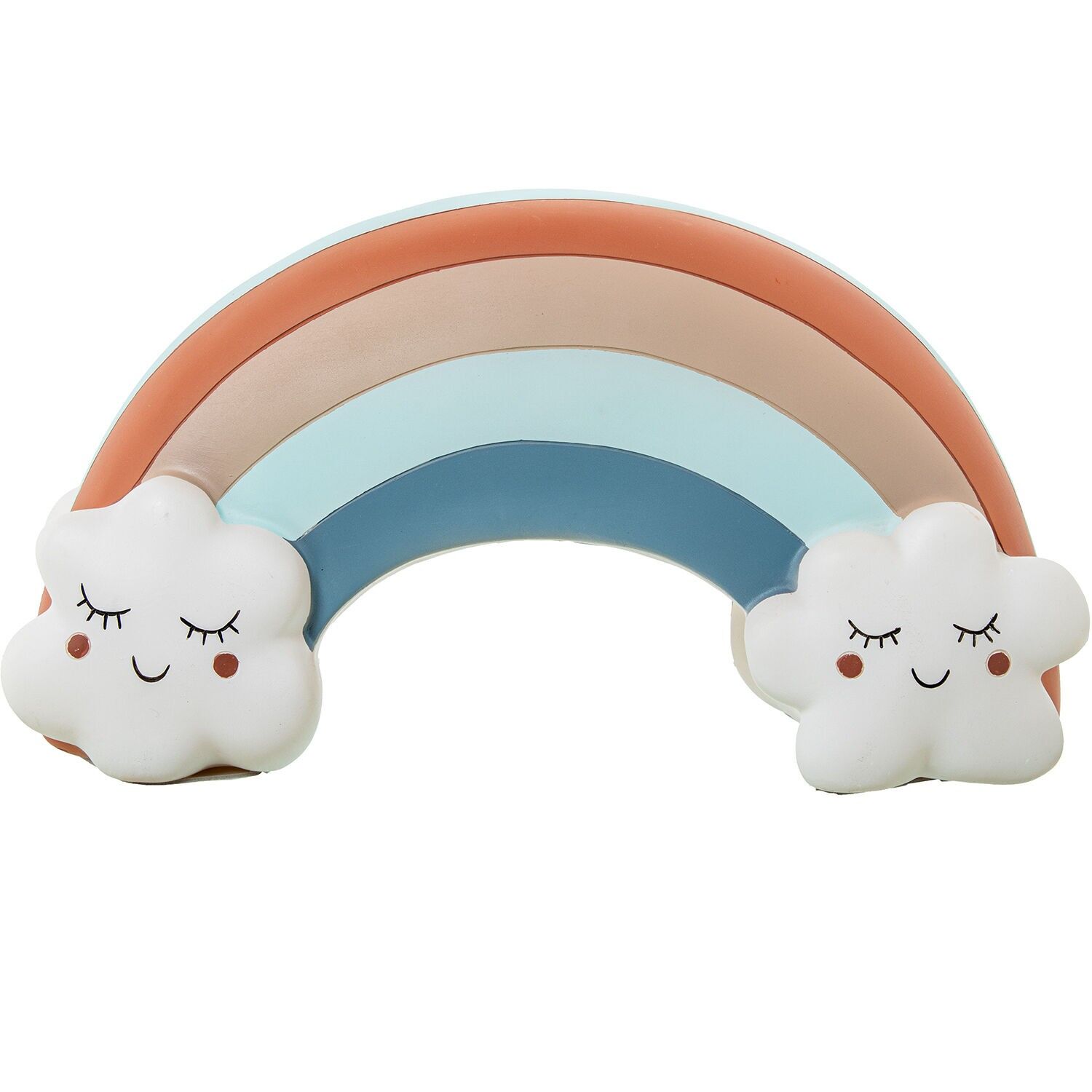 Regenbogenfarbene LED-Tischleuchte aus Polyresin, 23 x 7 x 13 cm, nicht austauschbare LED, ST62493