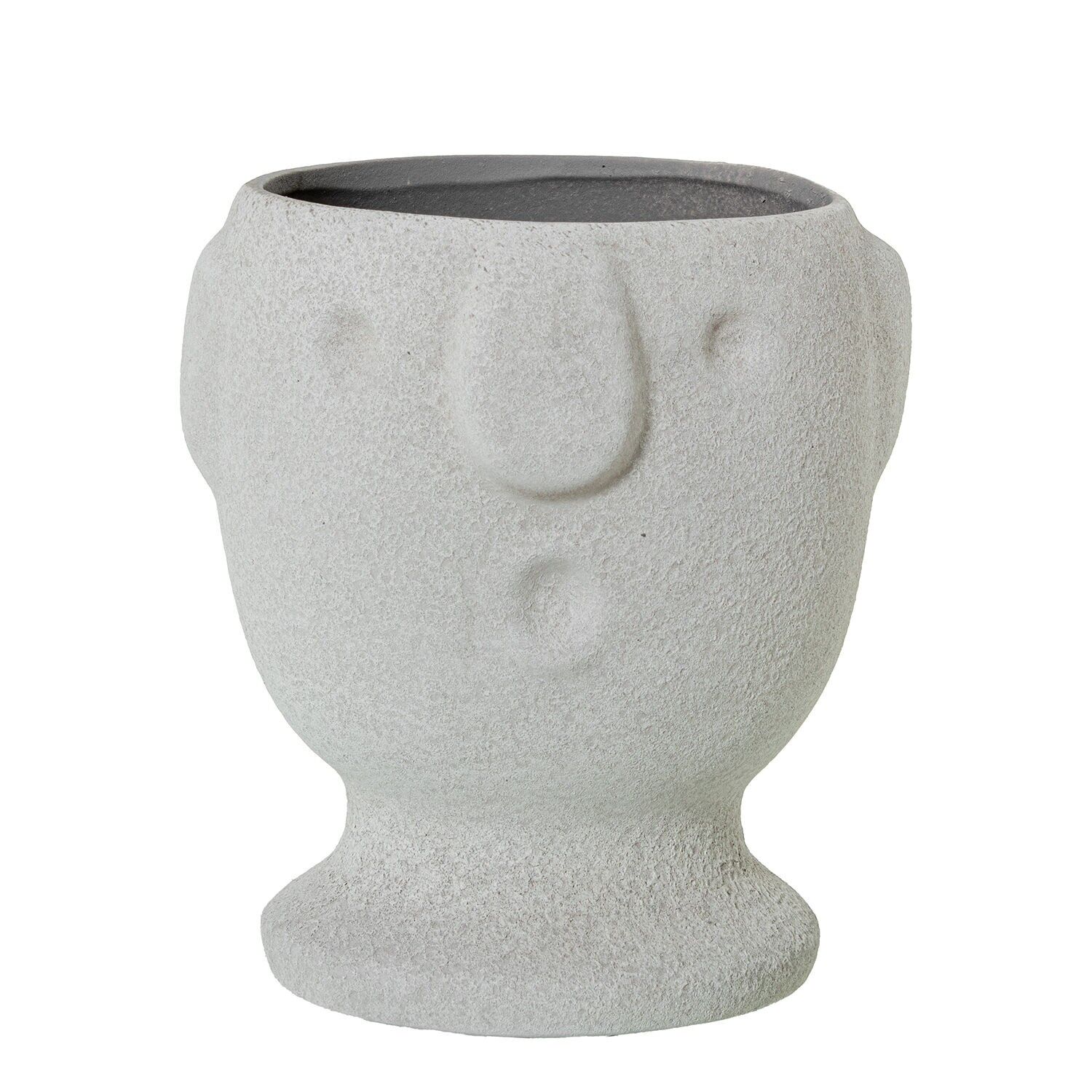 Keramik-Blumentopf, sandbeige, 17x20cm, ST62548