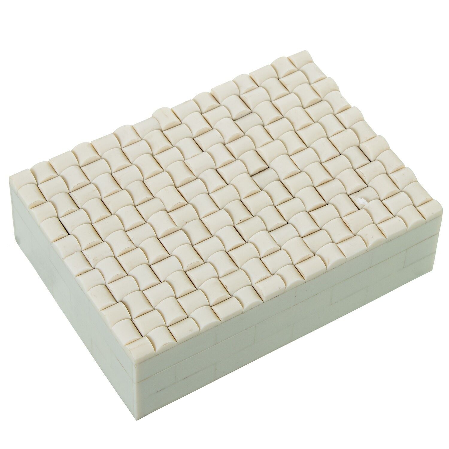 Box aus Knochenharz mit Holzsockel 18x5x13cm ST62623