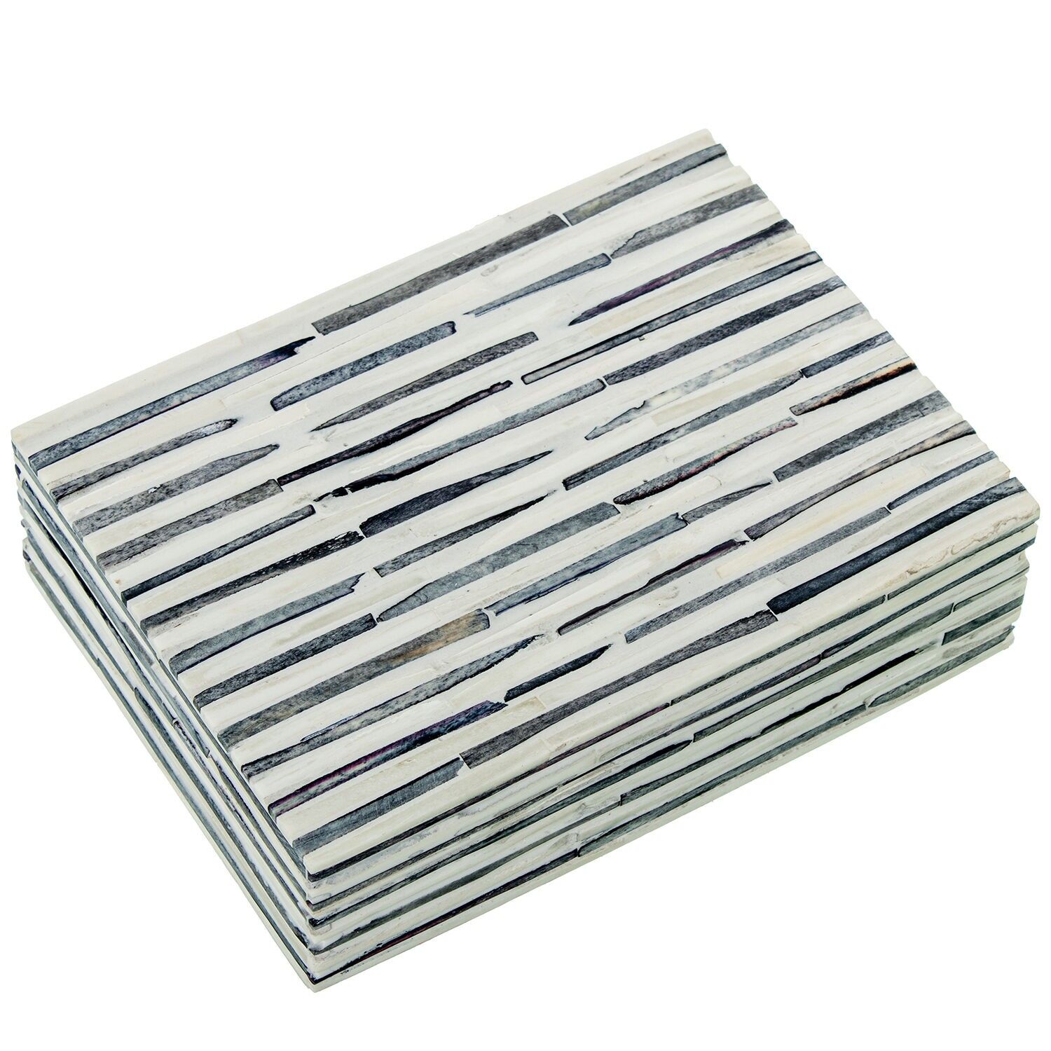 Harzbox, knochenförmig mit Holzsockel 18x5x13cm ST62620