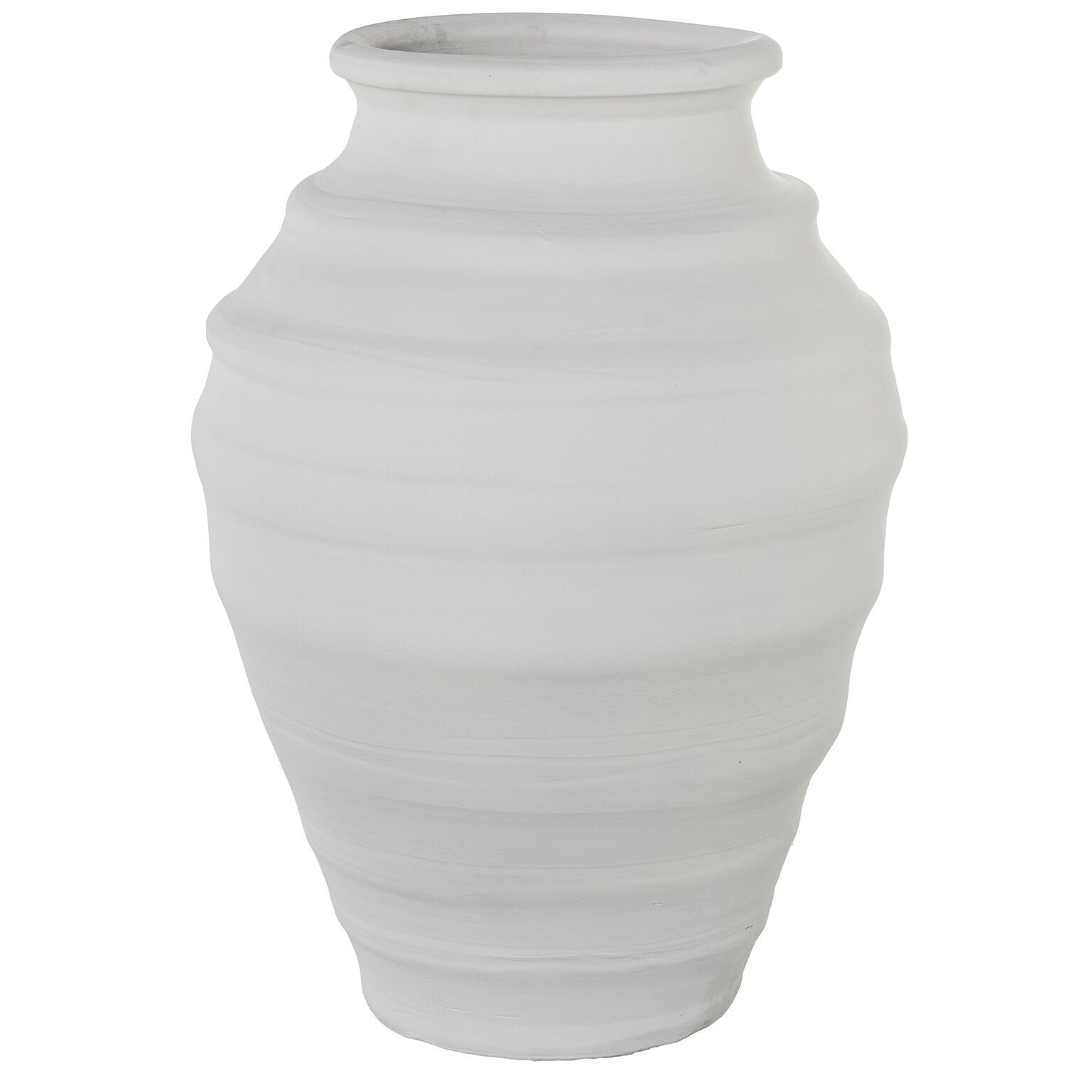 Keramikvase 57 cm, mattweiß, 40 x 57 cm, ST62643