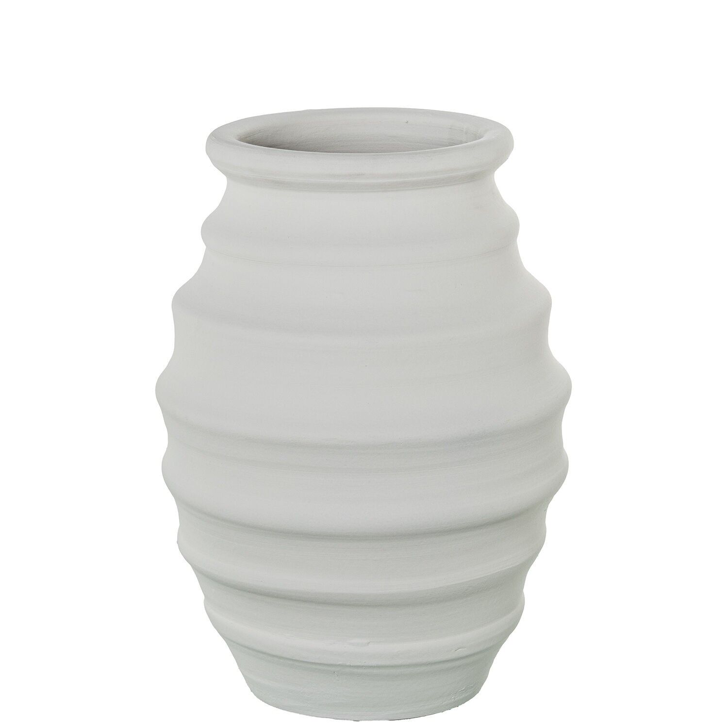 Keramikvase 43 cm, mattweiß, 30 x 43 cm, ST62644