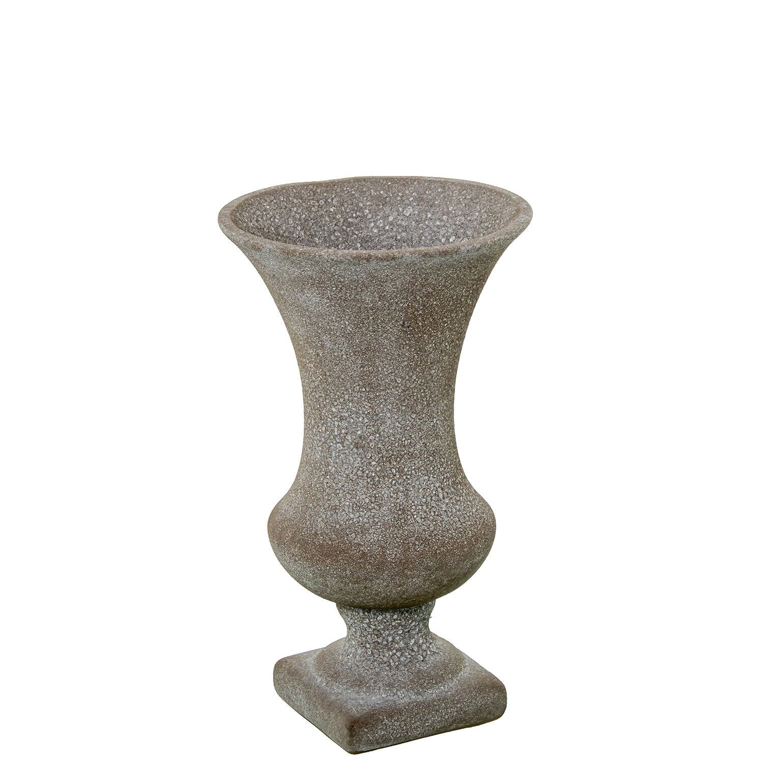 Keramikvase mit Ständer, 33 cm, sandbraun, 22 x 33 cm ST63343
