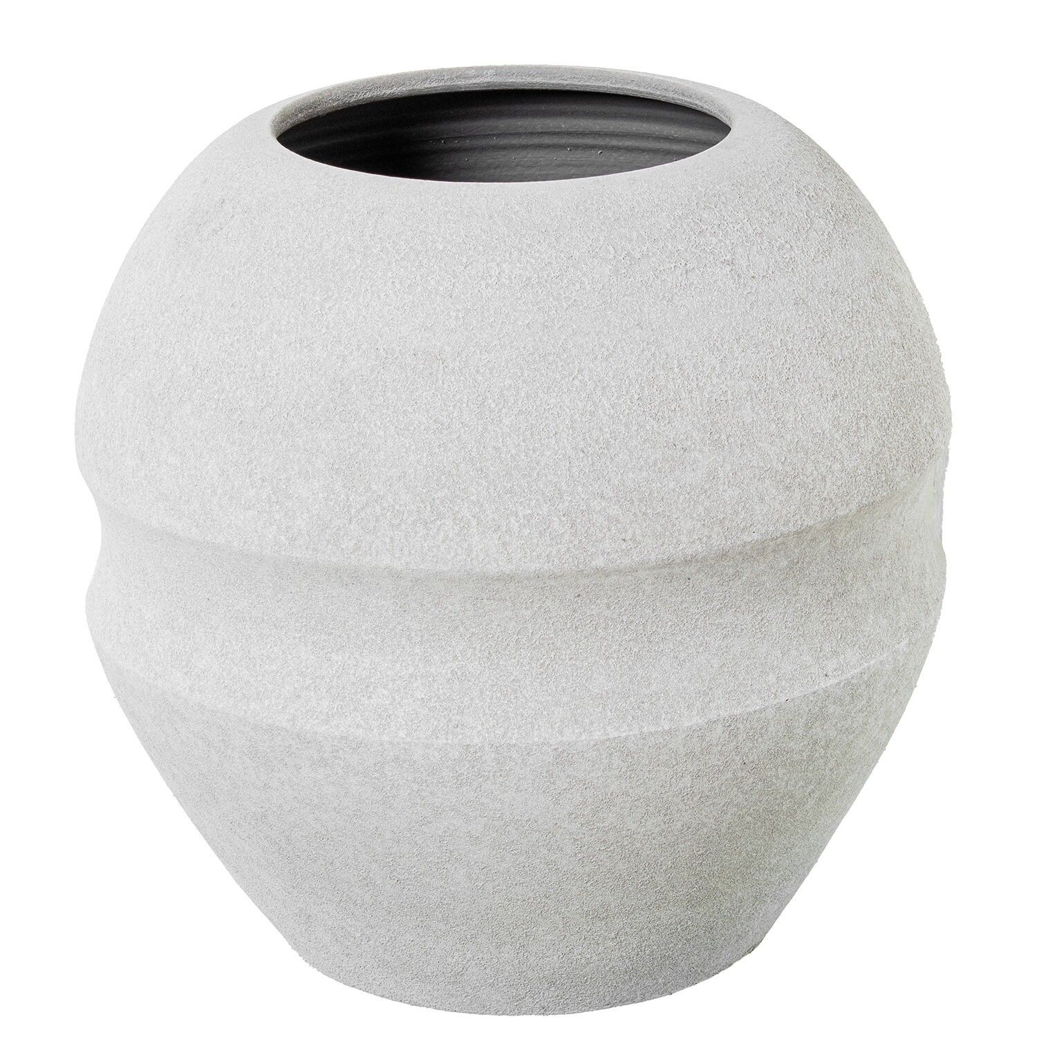 Keramikvase 40 cm sandgrau 39x40 cm ST63329