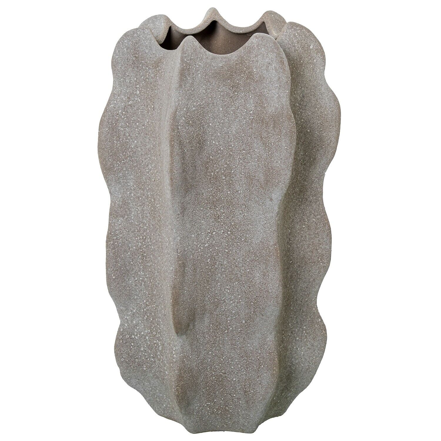 Keramikvase 45 cm sandbraun 26x45 cm ST63360