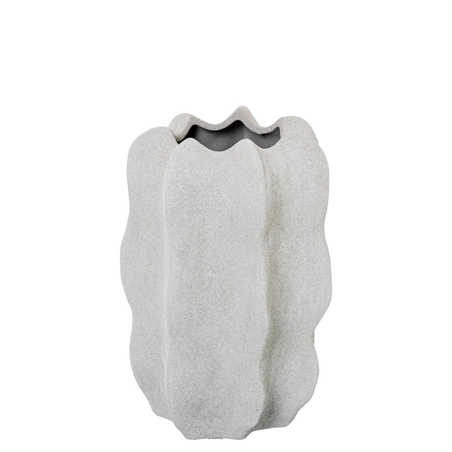 Keramikvase 33 cm sandgrau 21x33 cm ST63361