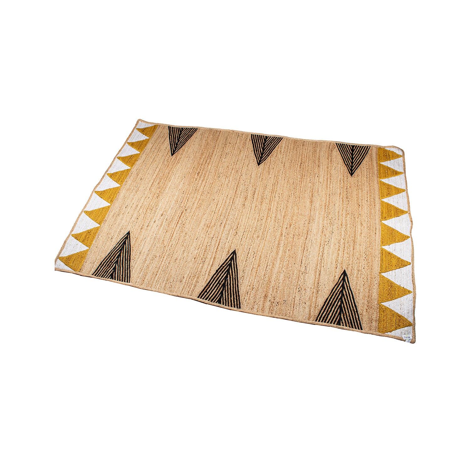 Tapis en jute 120x170cm décoré de triangles 120x170cm ST63758