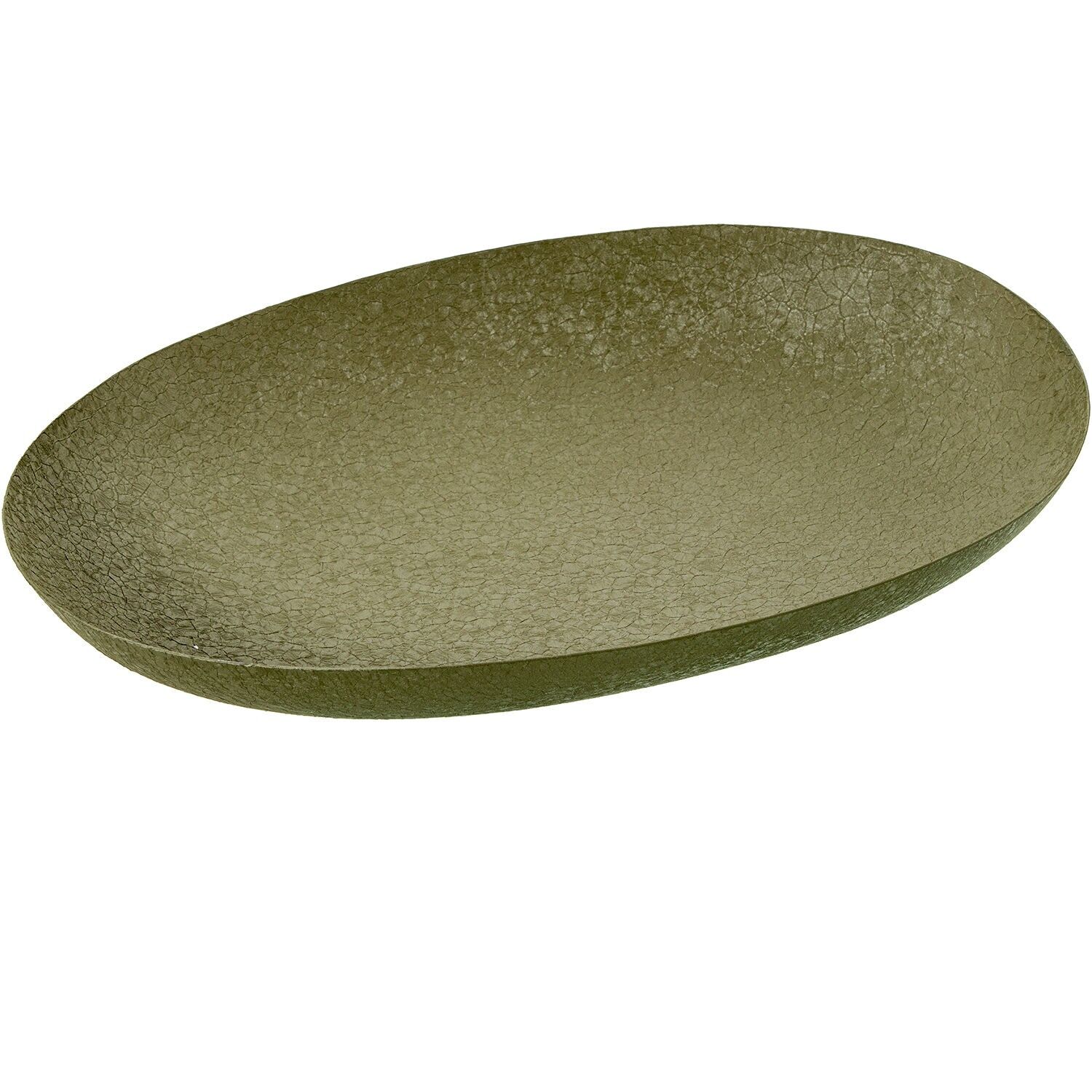 Matte green finish metal center table 43x31x5, 5cm ST67767