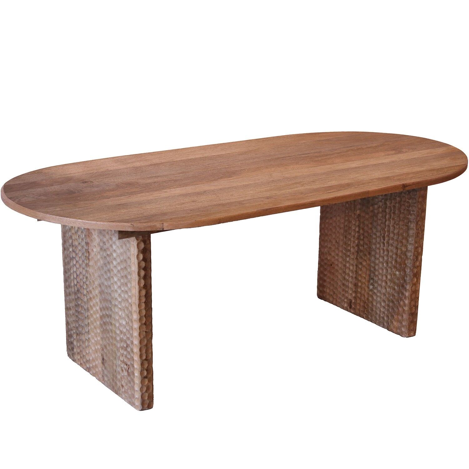 Rectangular mango wood dining table 200x100x75cm ST68448