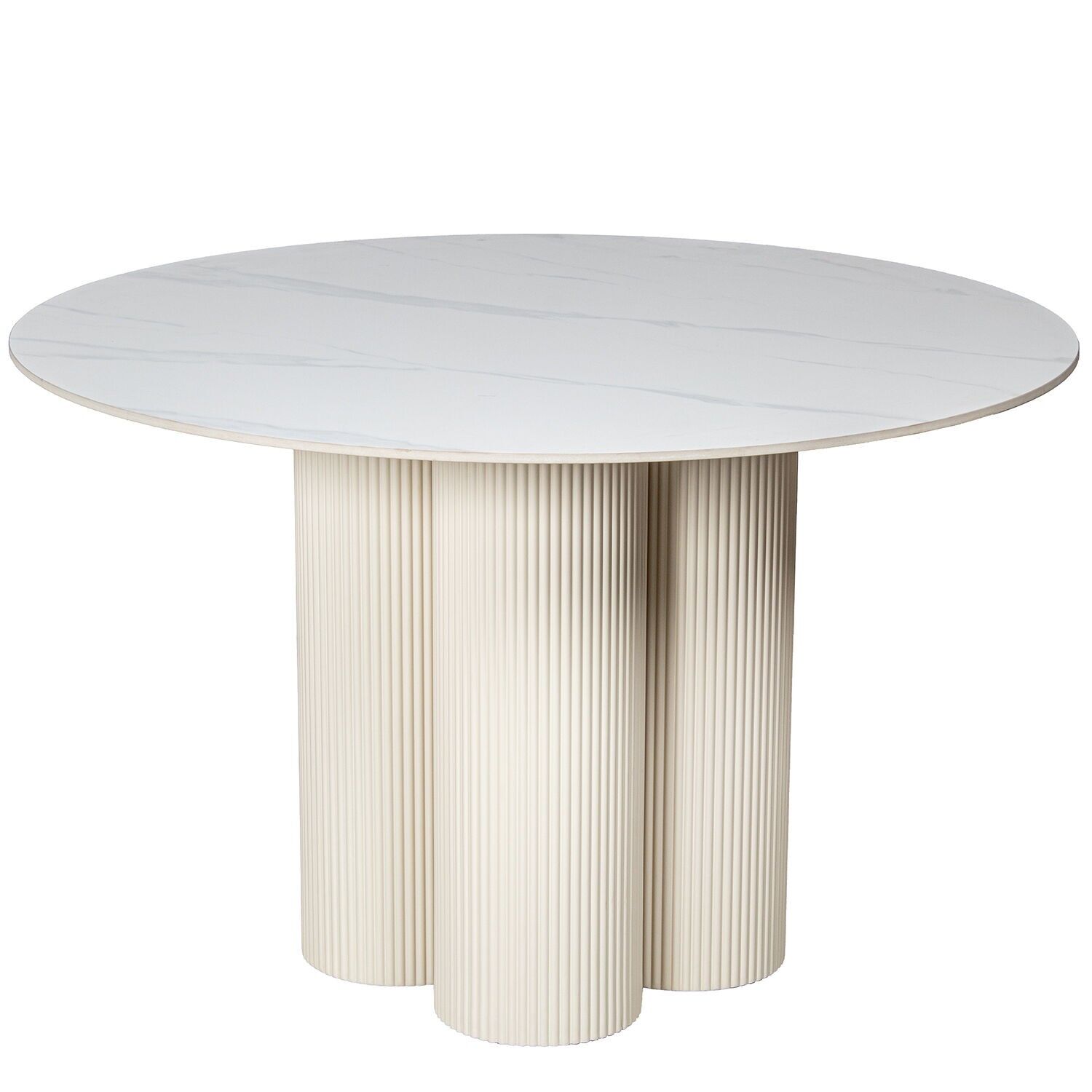 Keramik-Esstisch mit beigem MDF-Gestell und 95083 120x76cm Dicke: 11mm ST68480