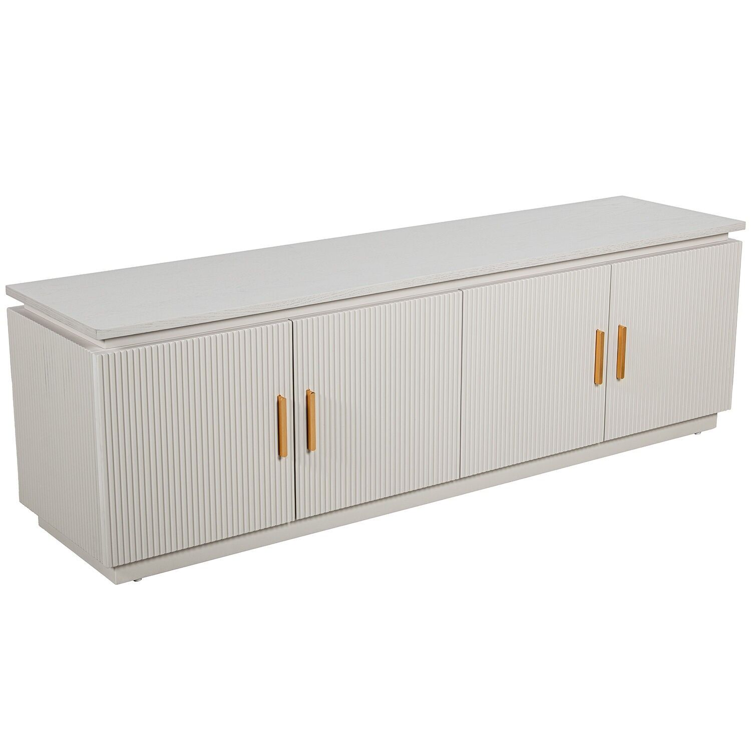 TV-Schrank aus Holz mit 4 Türen, beige, 160 x 40 x 50 cm, ST68483