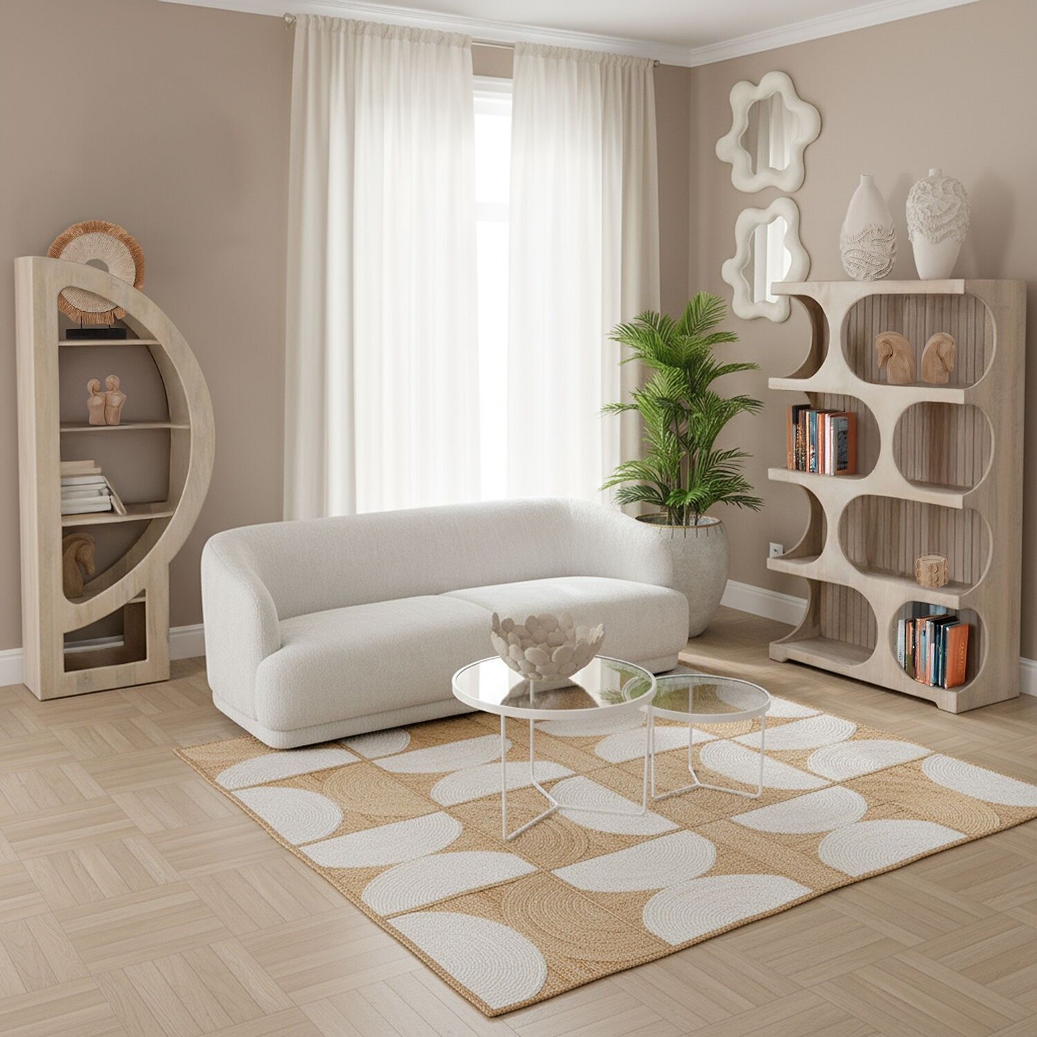 Regal aus Mangoholz 76x36x182 cm ST68494