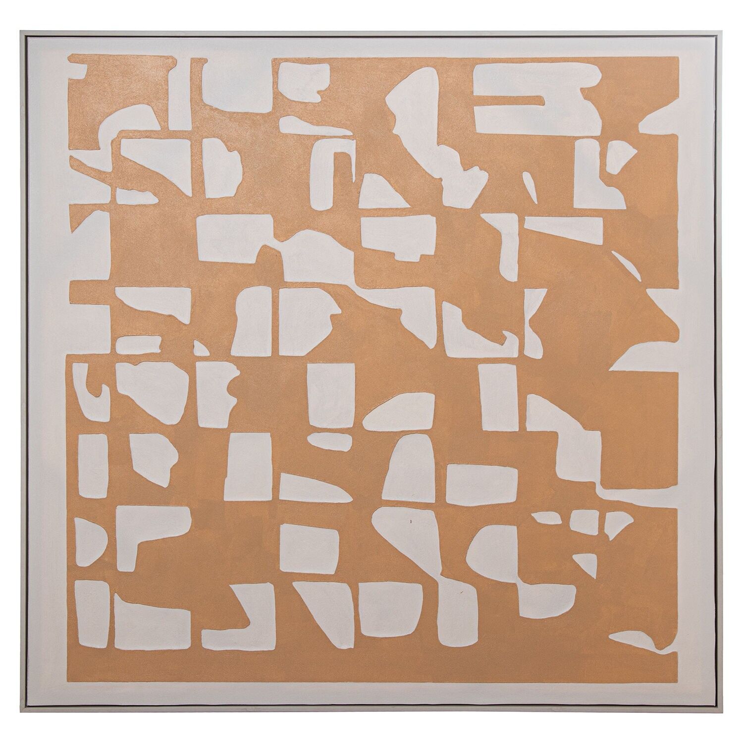 Abstraktes Leinwandbild, 120 x 120 cm, Rahmen 120 x 5 x 120 cm, ST69354