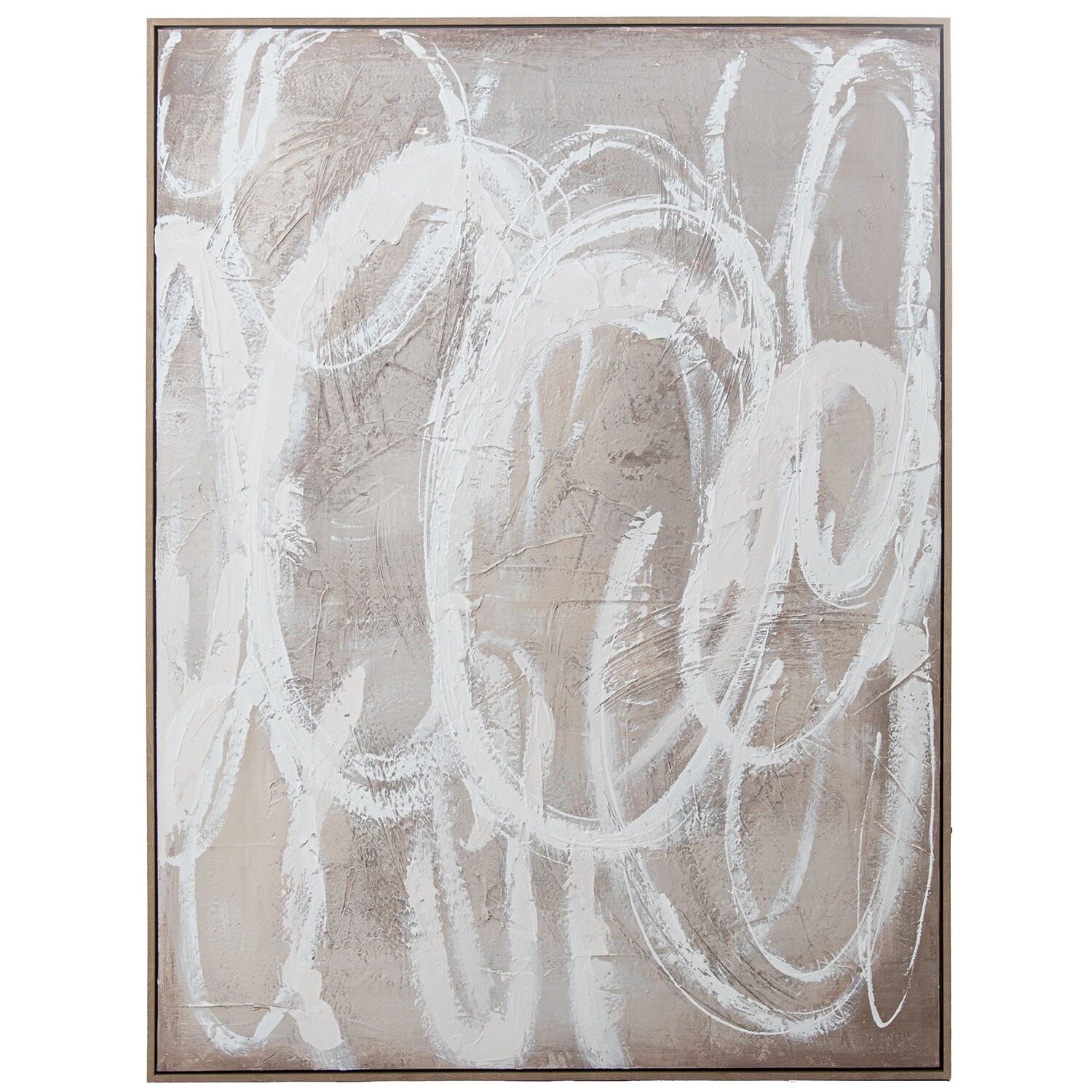 Abstraktes Leinwandbild, 90 x 120 cm, Rahmen: 90 x 4, 5 x 120 cm, ST69351