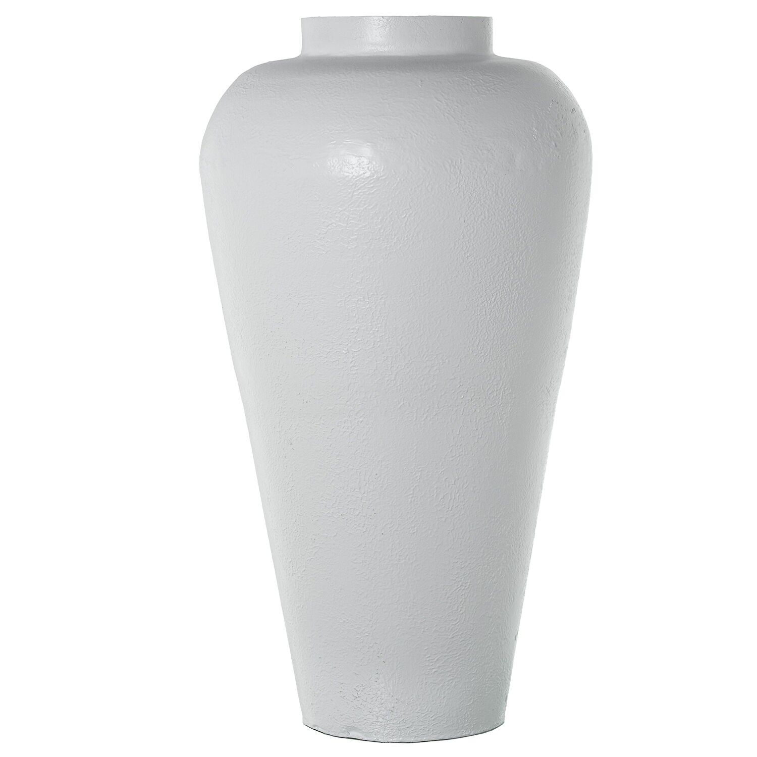 Weiße Eisenvase 49x89cm ST70962