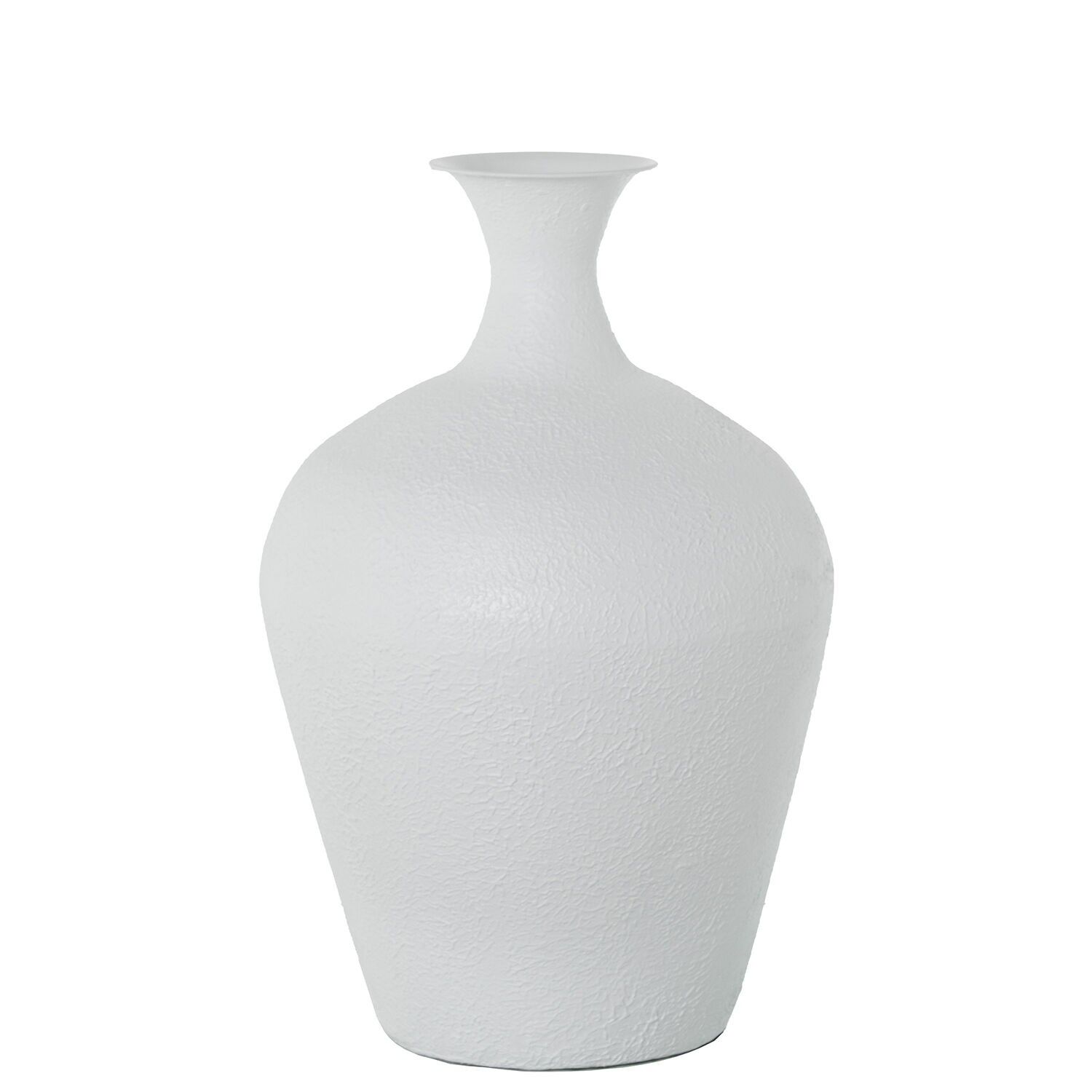 Weiße Eisenvase 45x71cm ST70964