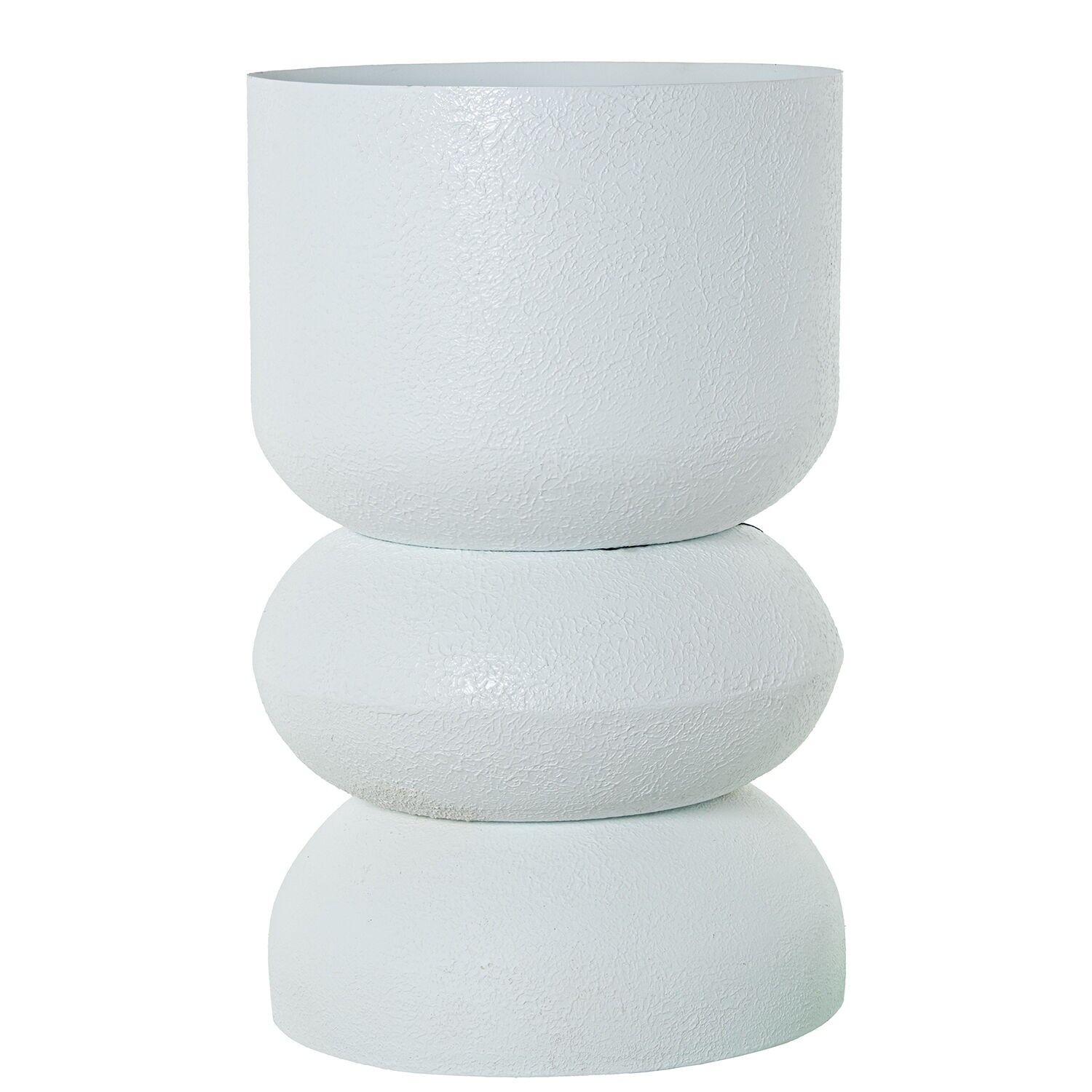 Weiße Eisenvase 50x73cm ST70969