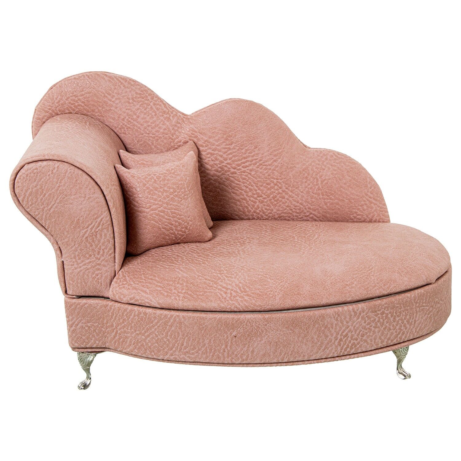 Faux leather jewelry box with mirror, rose armchair, 265x13x10cm ST70997