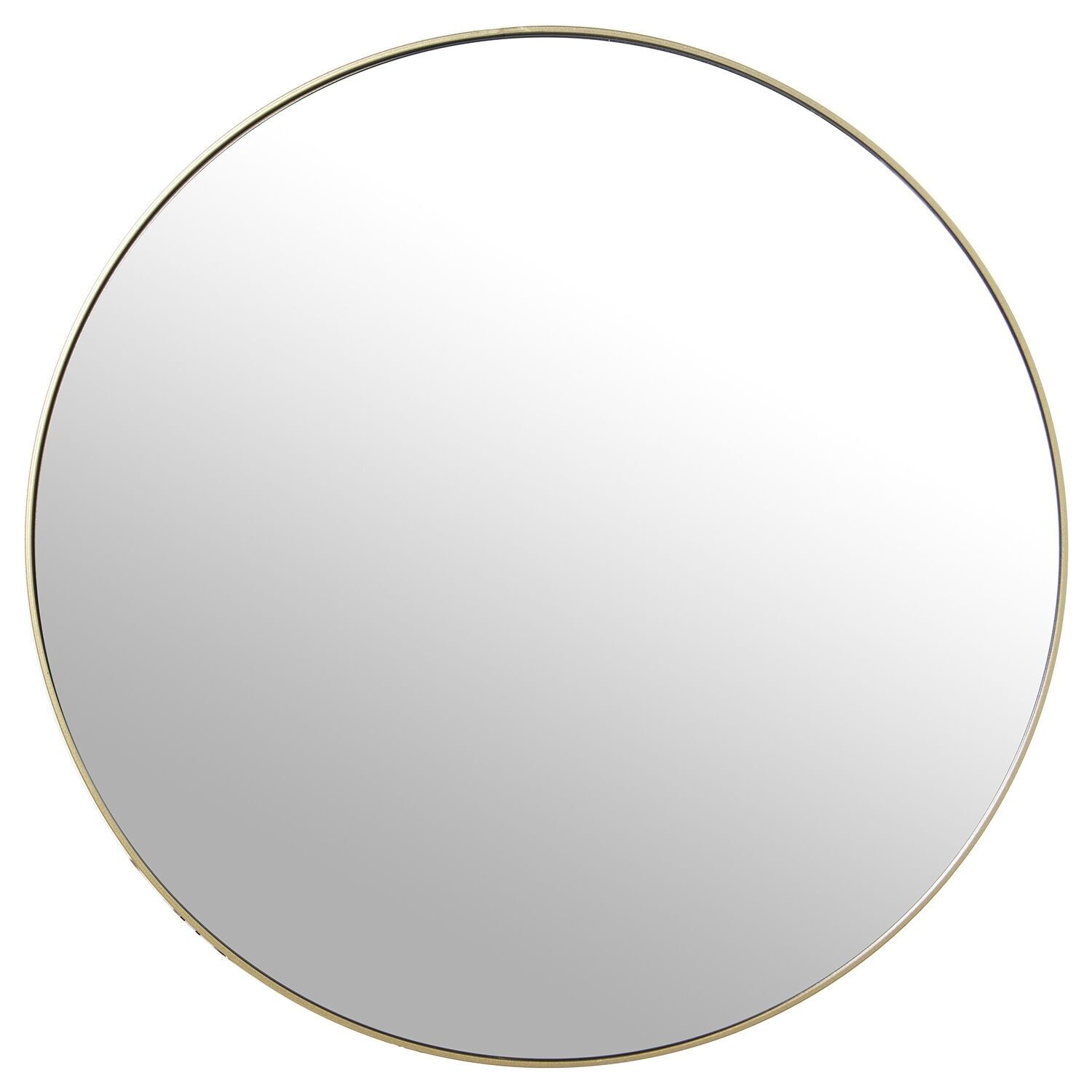 Gold metal mirror, ø100cm round, 100x1.5cm, int:98.5cm ST71844