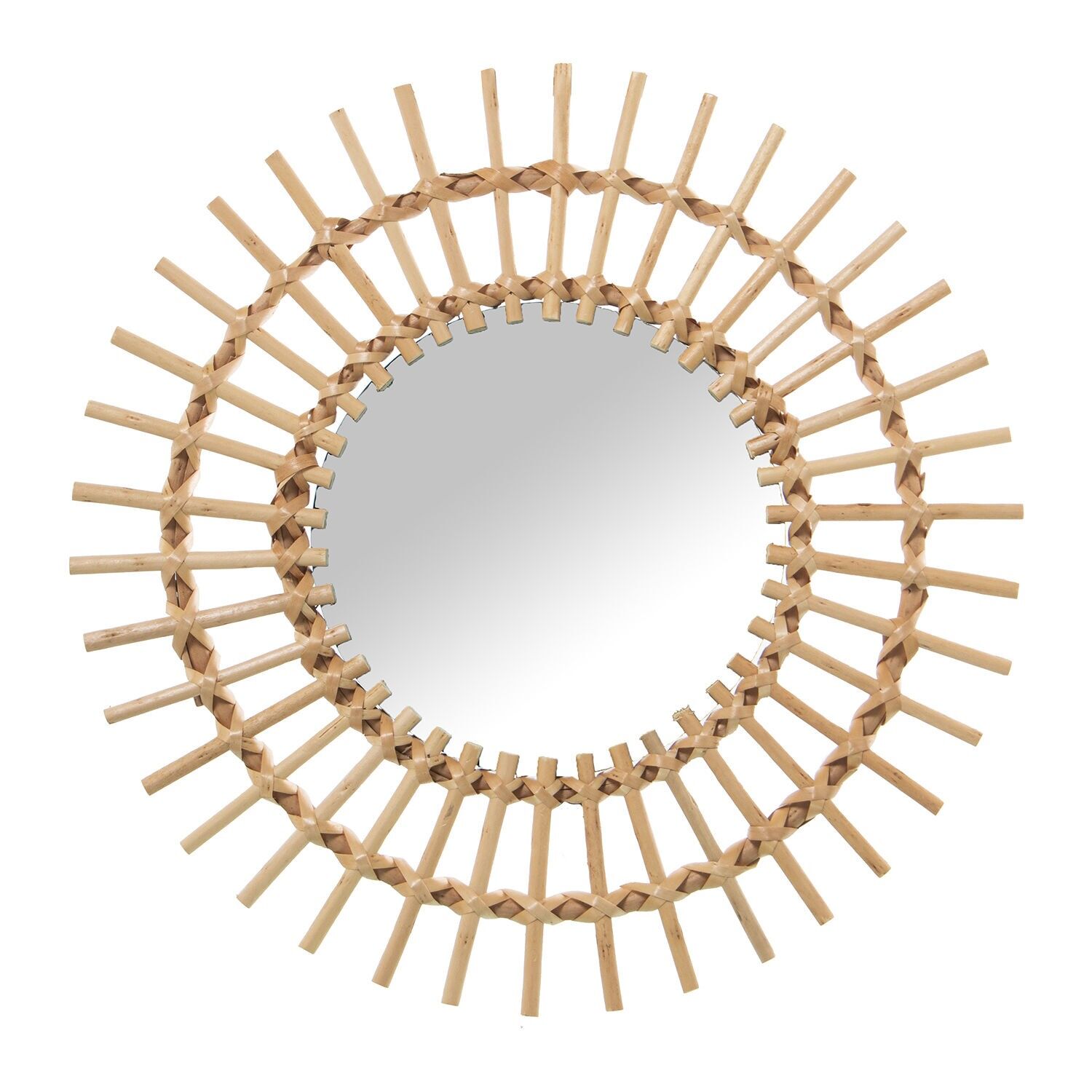 Wicker wall mirror 40cm int:20cm ST71867
