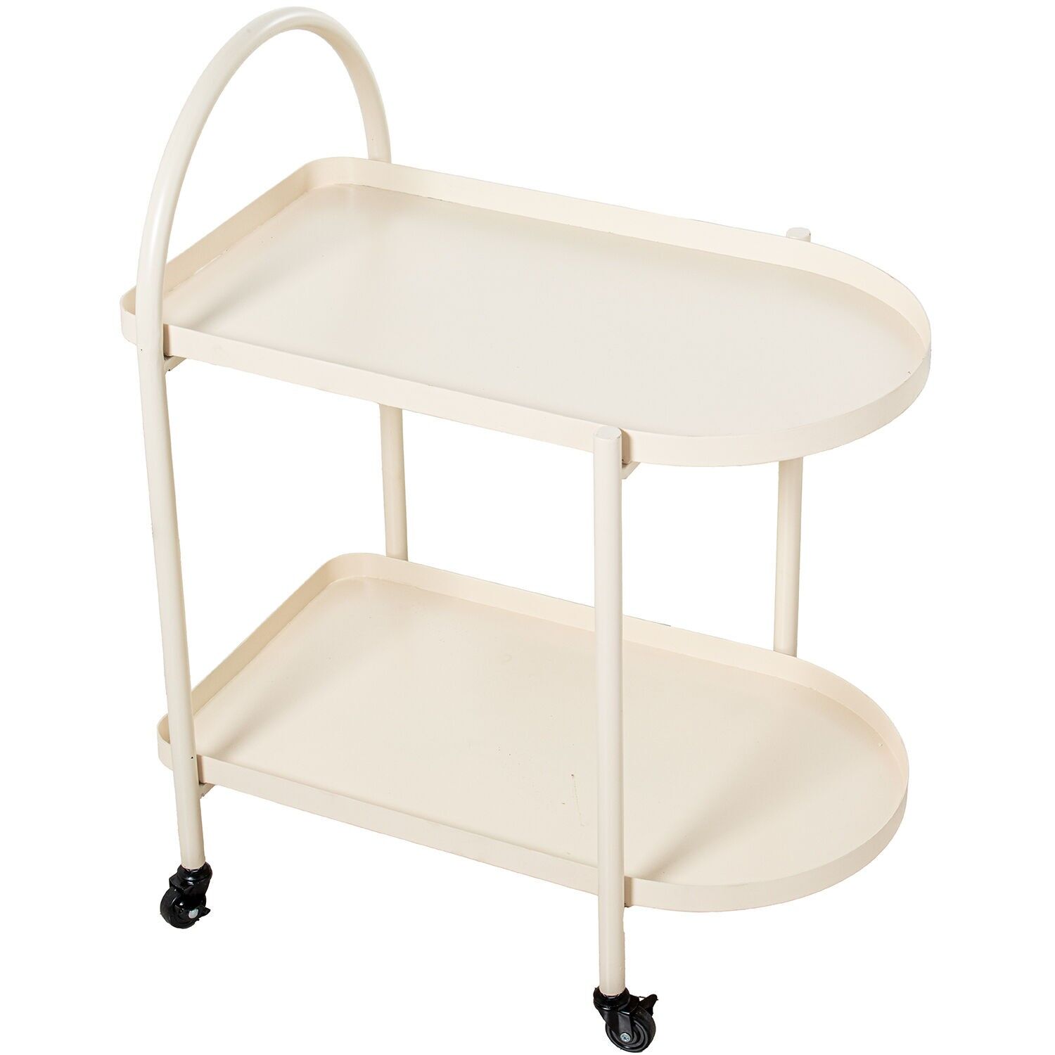White metal serving cart 60x40x74cm ST72149