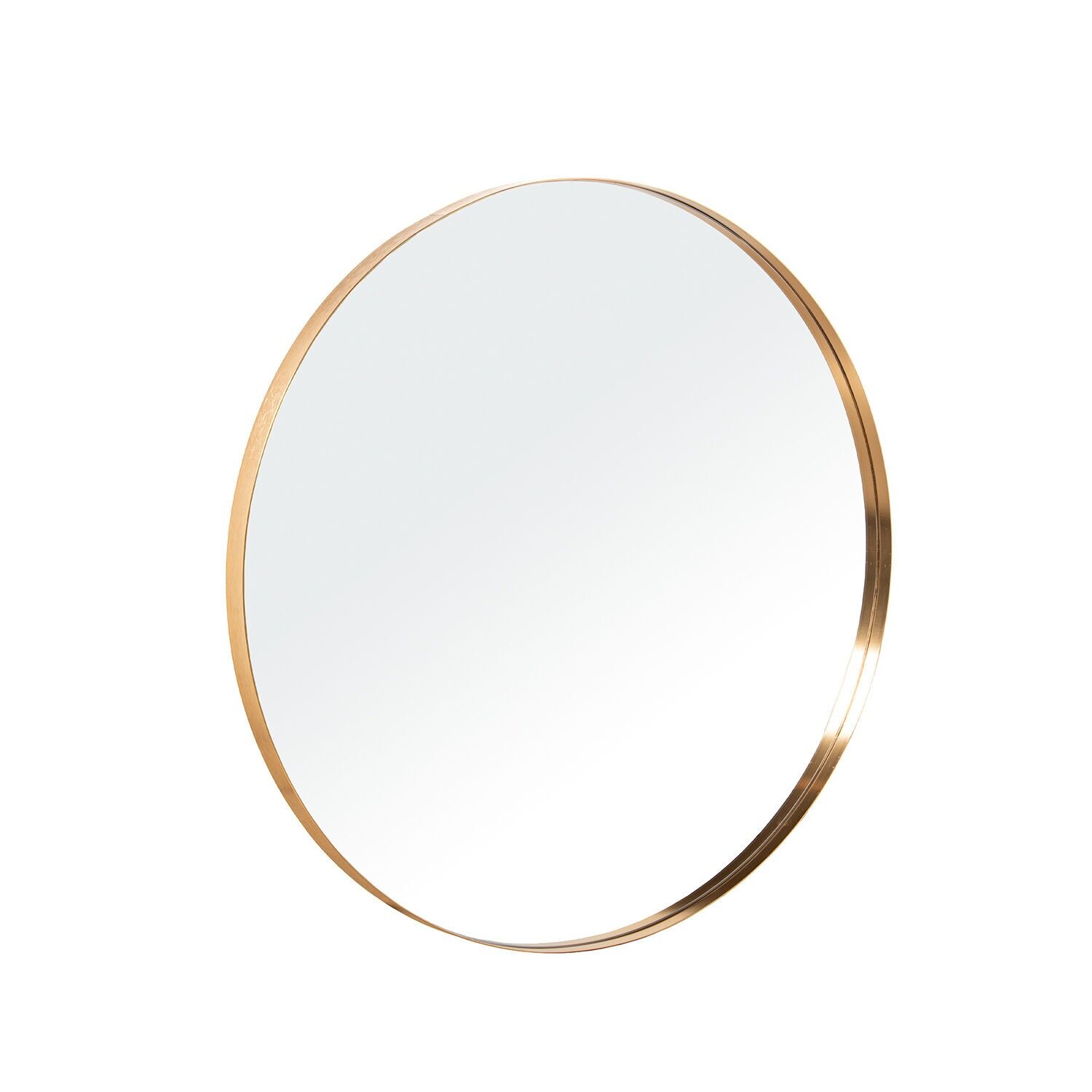 Round mirror ø80cm gold metal 80x3.5cm ST72164