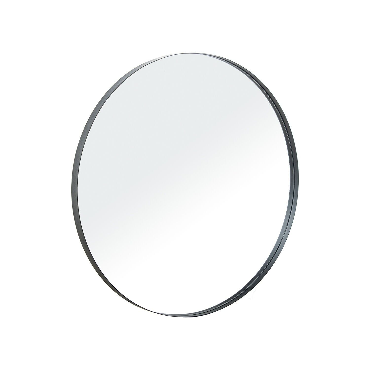 Round mirror ø80cm black metal 80x3.5cm ST72163