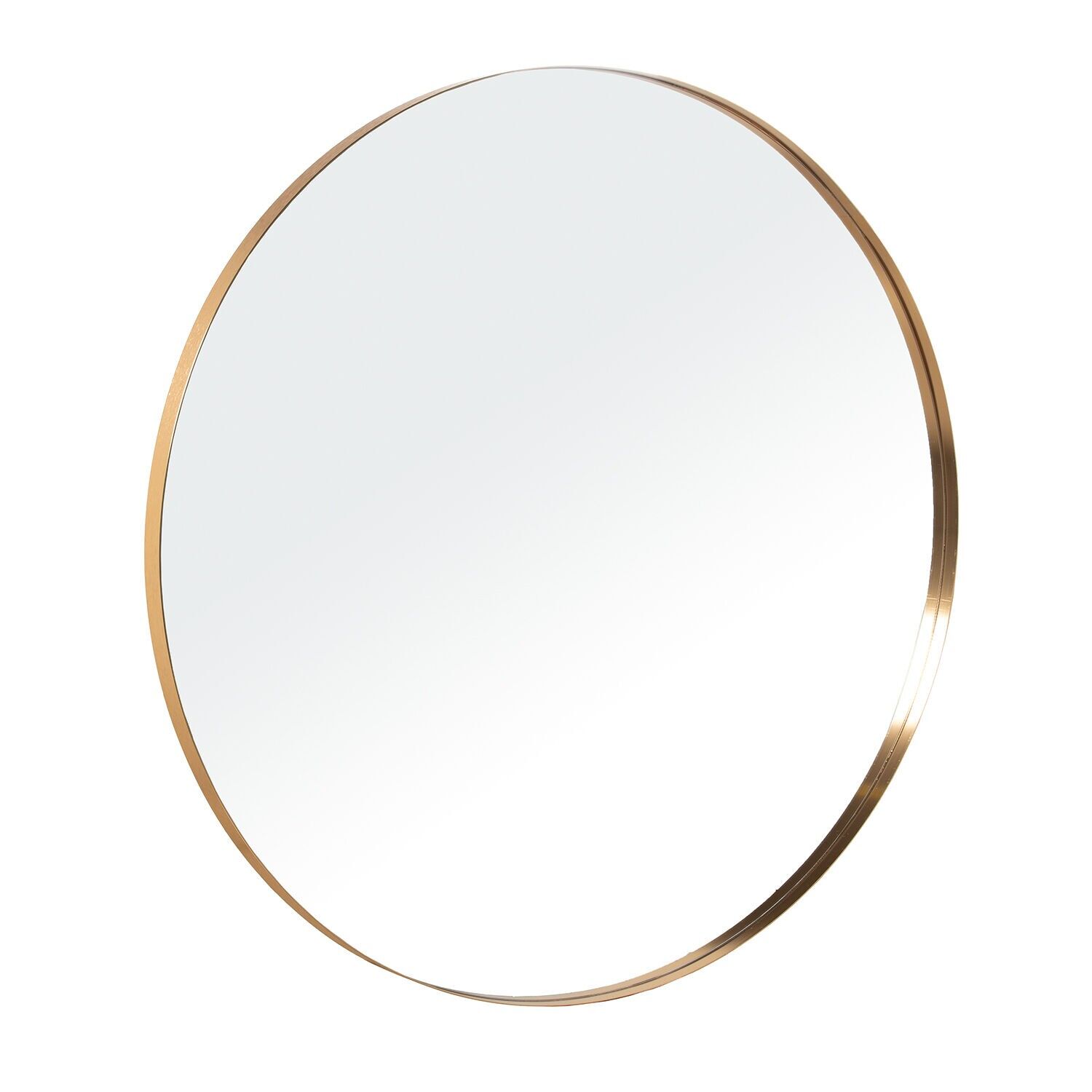 Round mirror ø100cm gold metal 100x3.5cm ST72166