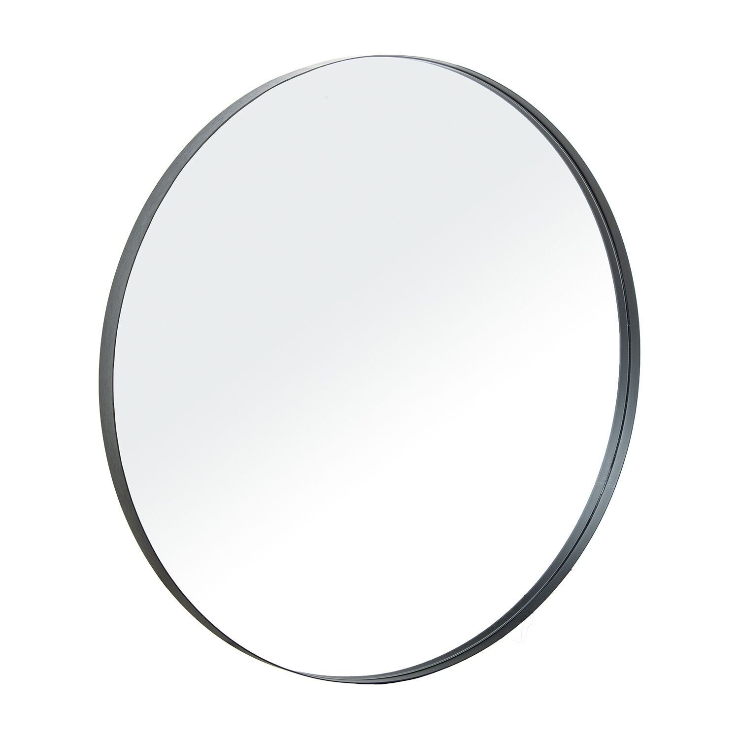 Round mirror ø100cm black metal 100x3.5cm ST72165