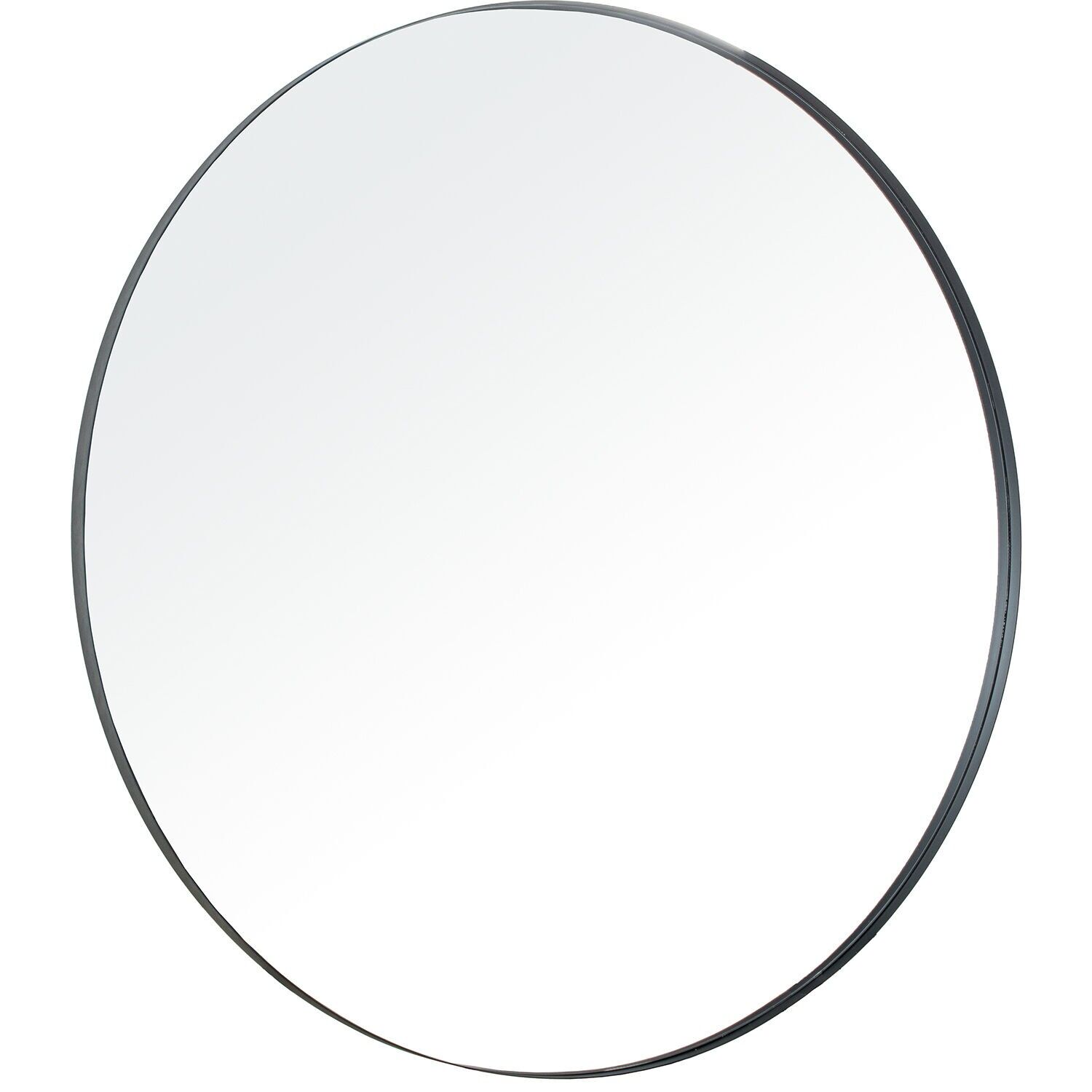 Round mirror ø120cm black metal 120x3.5cm ST72167